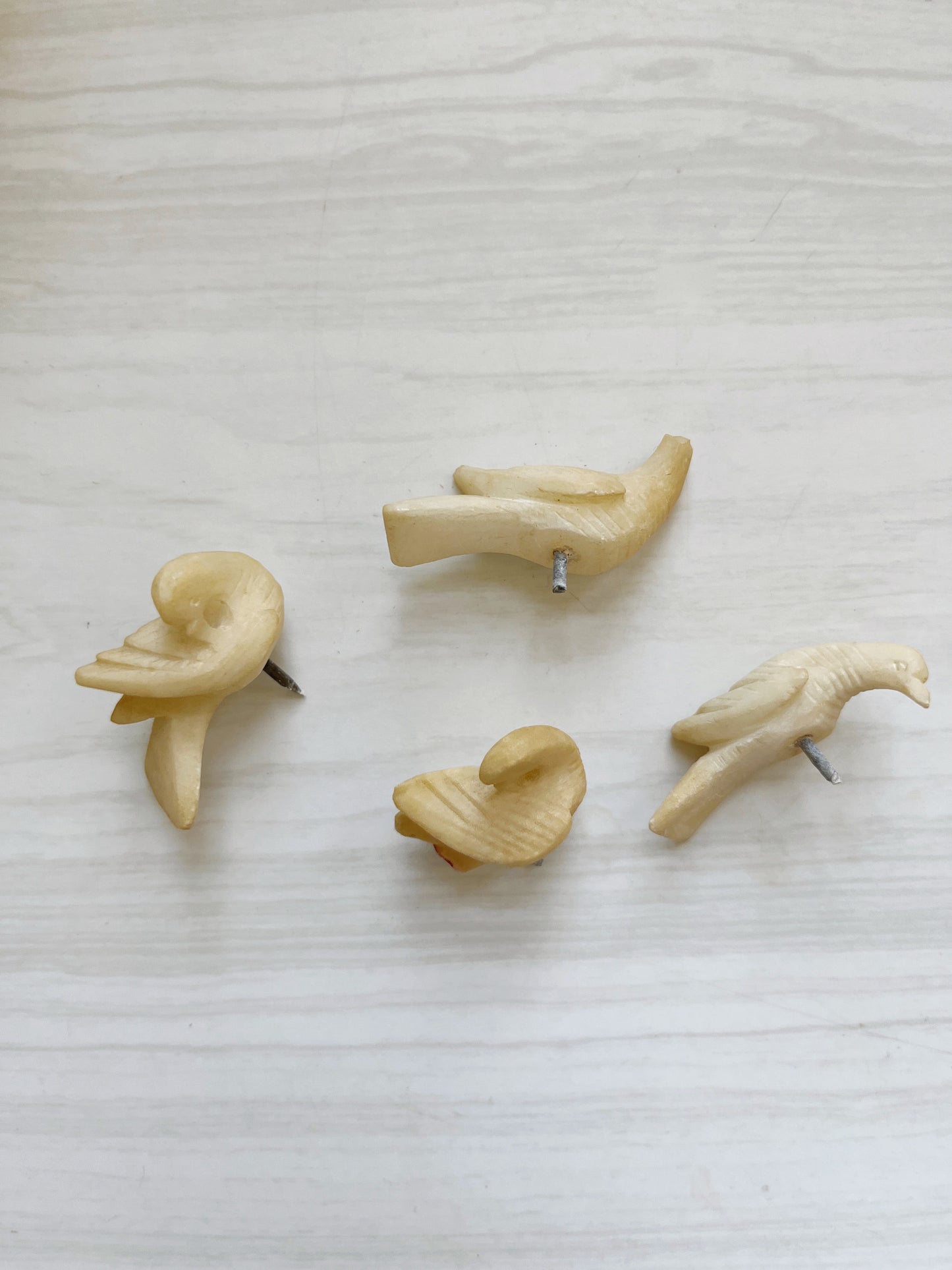 Alabaster Pedestal Dish with Birds