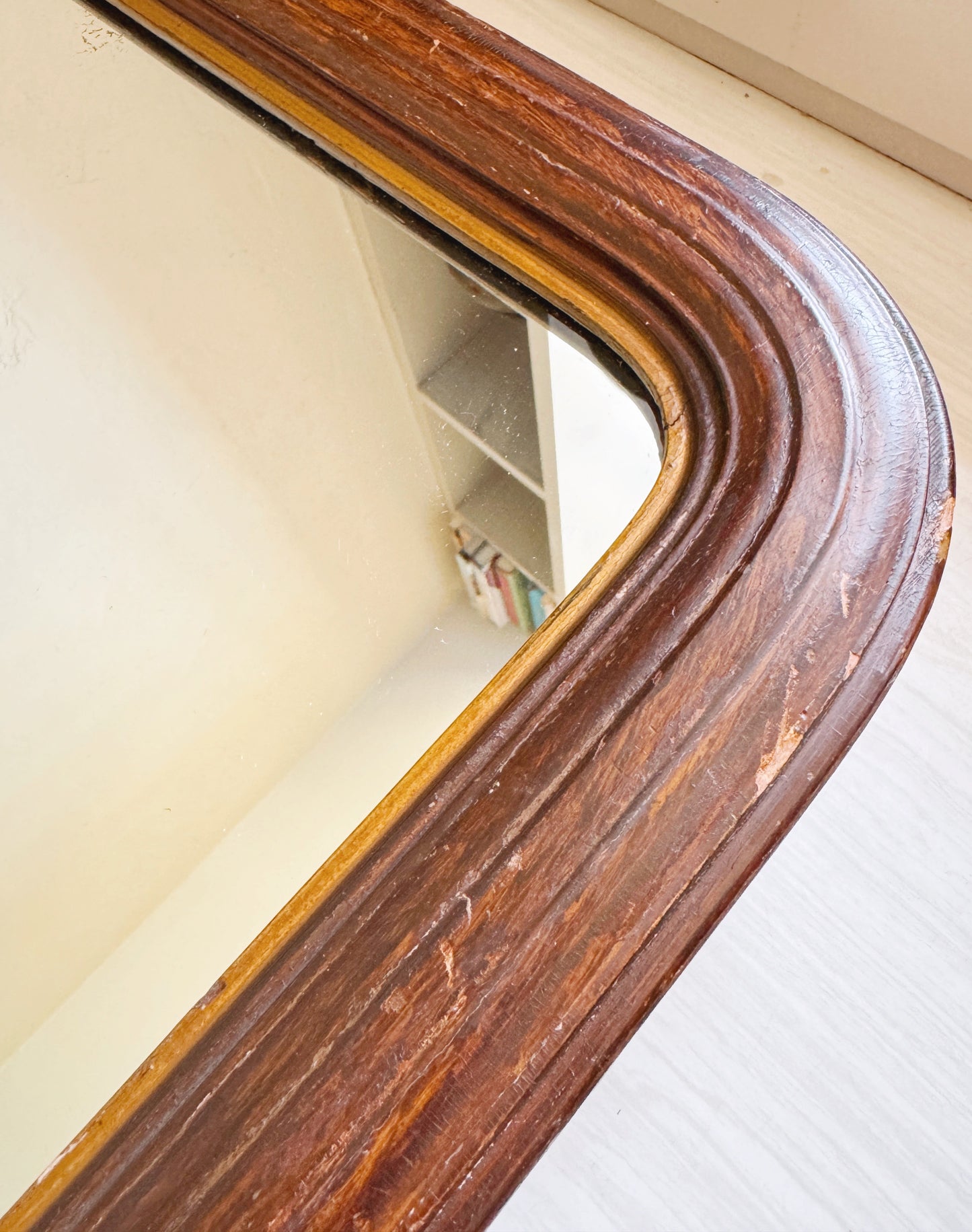 Arched Wooden Mirror