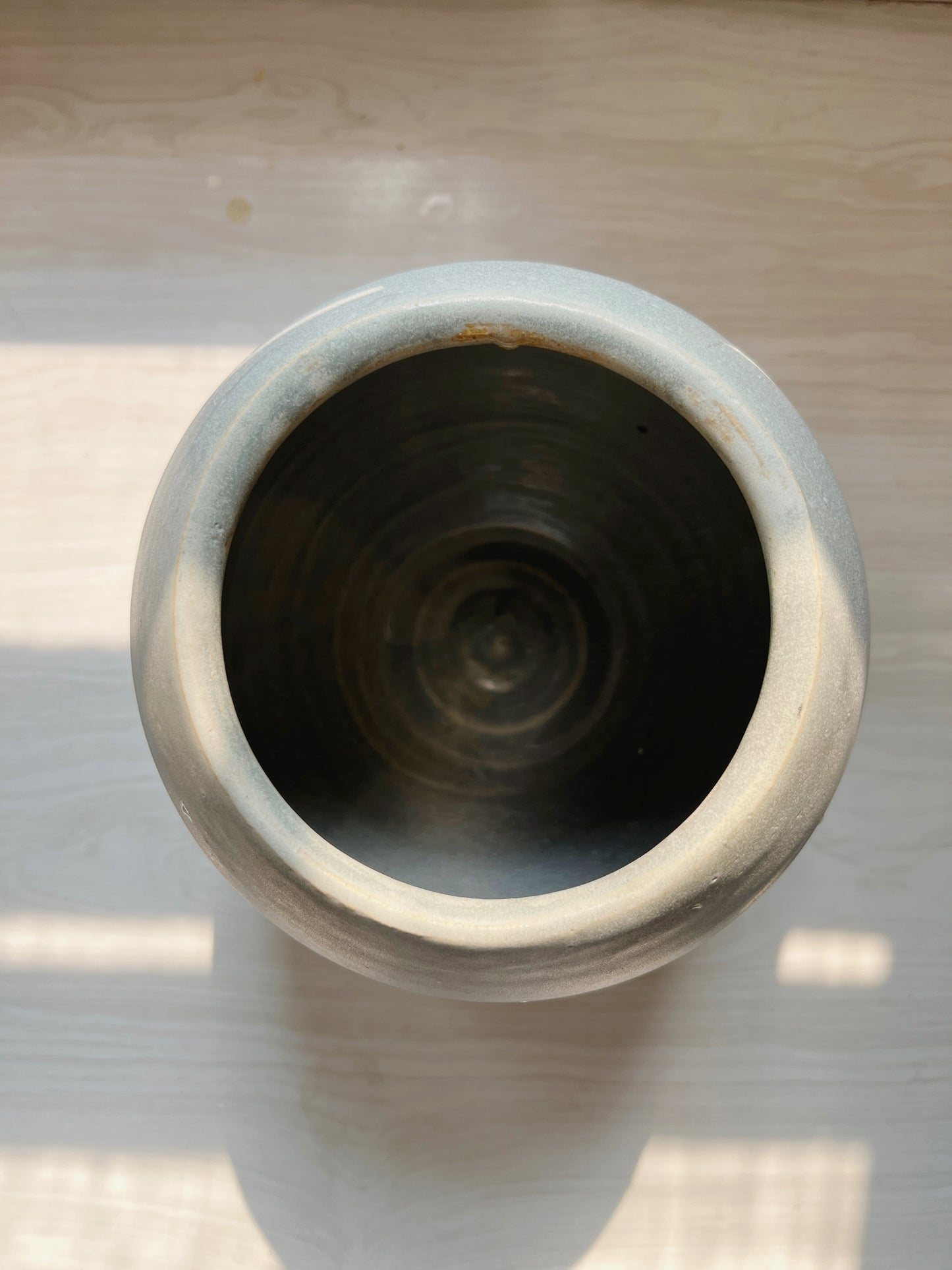 Light Blue Pottery Vase