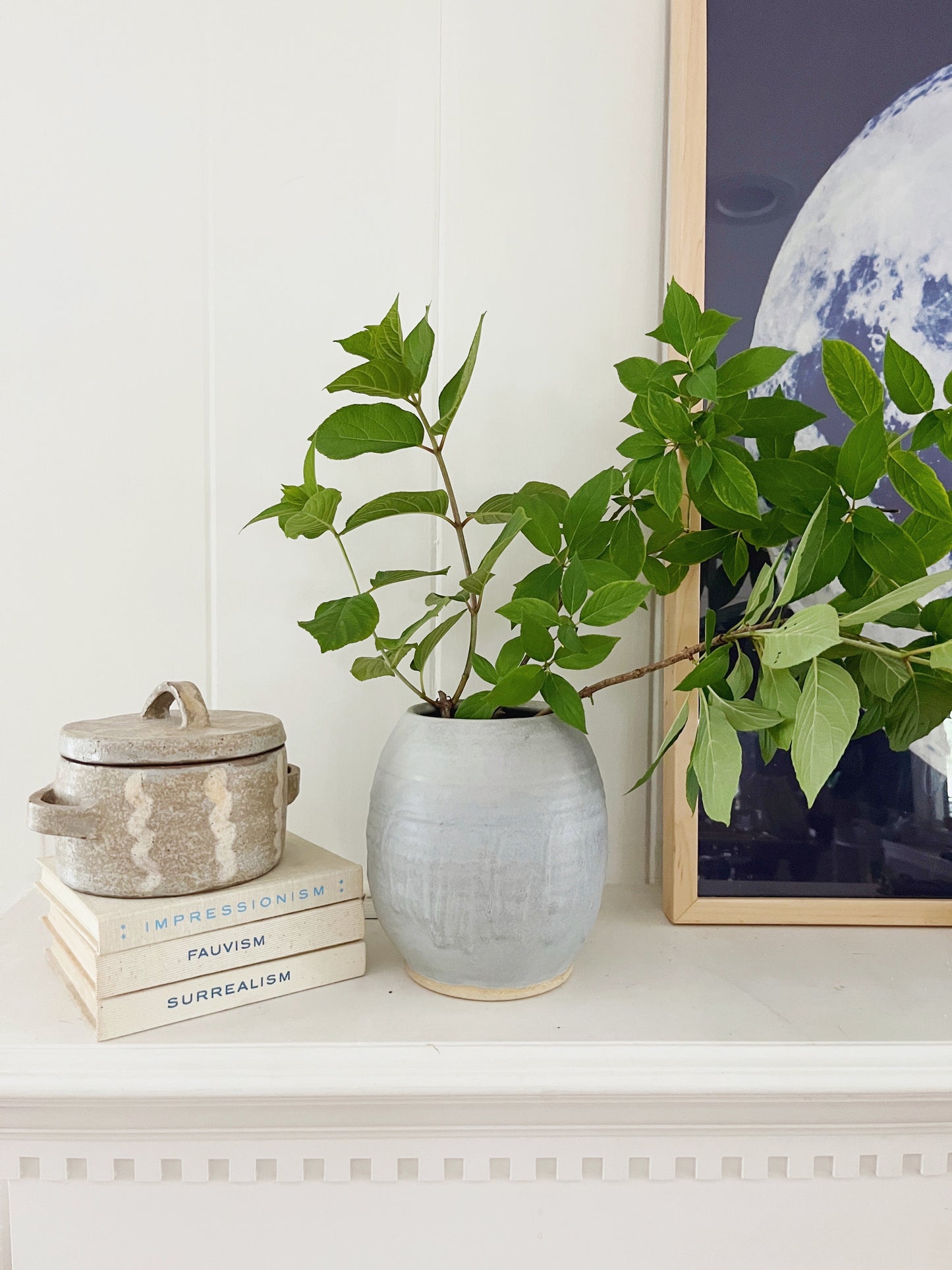 Light Blue Pottery Vase