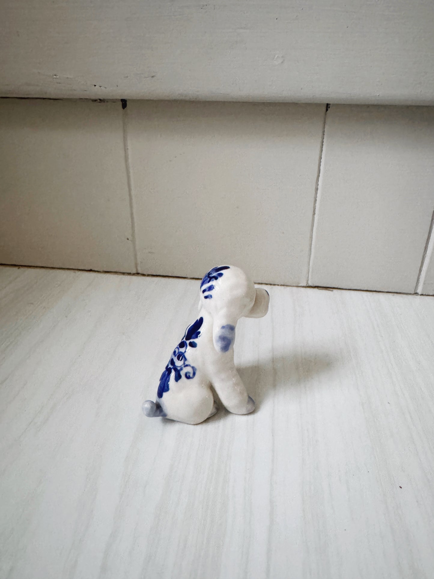 Ceramic Poodle Figurine