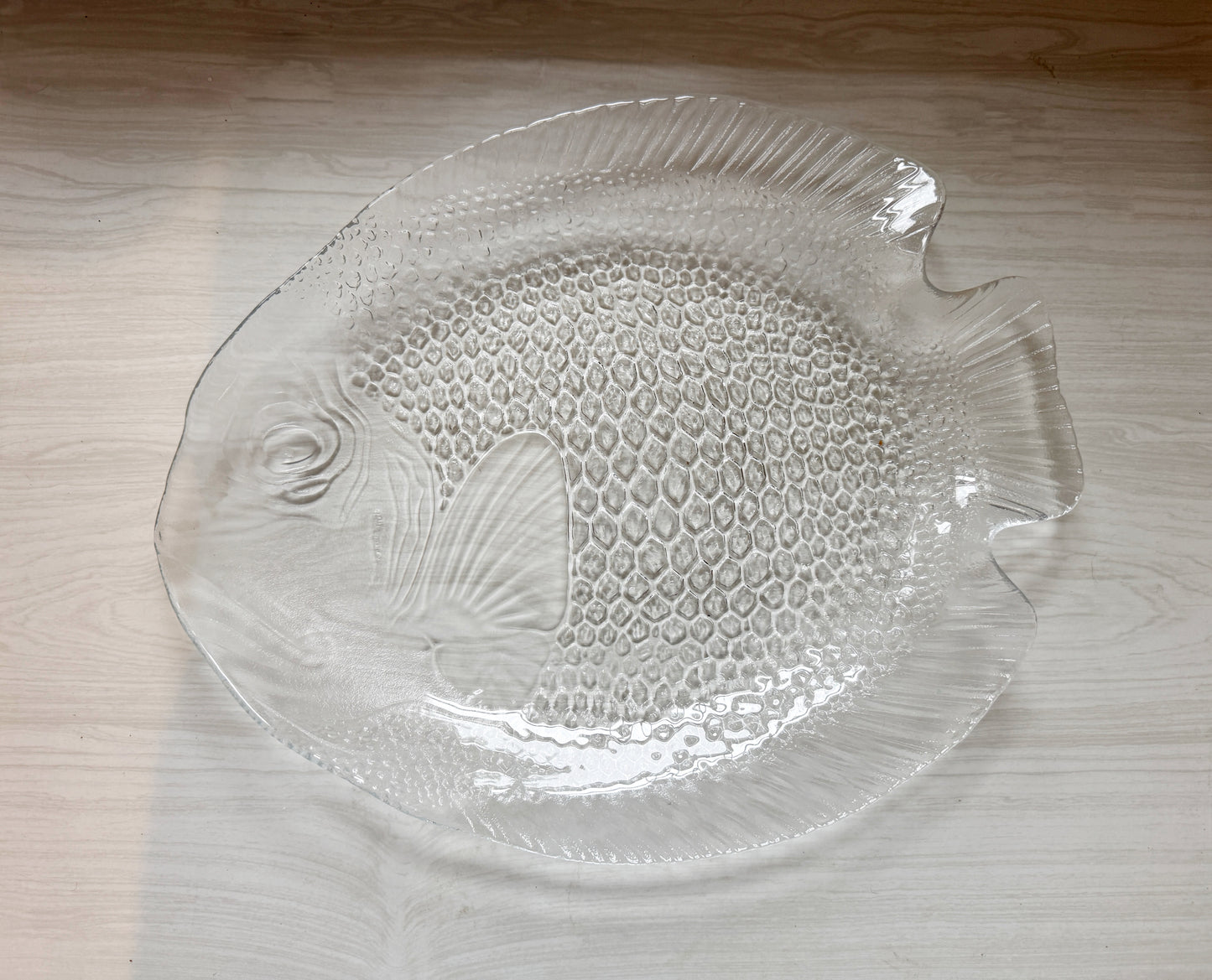 Pressed Glass Fish Platter