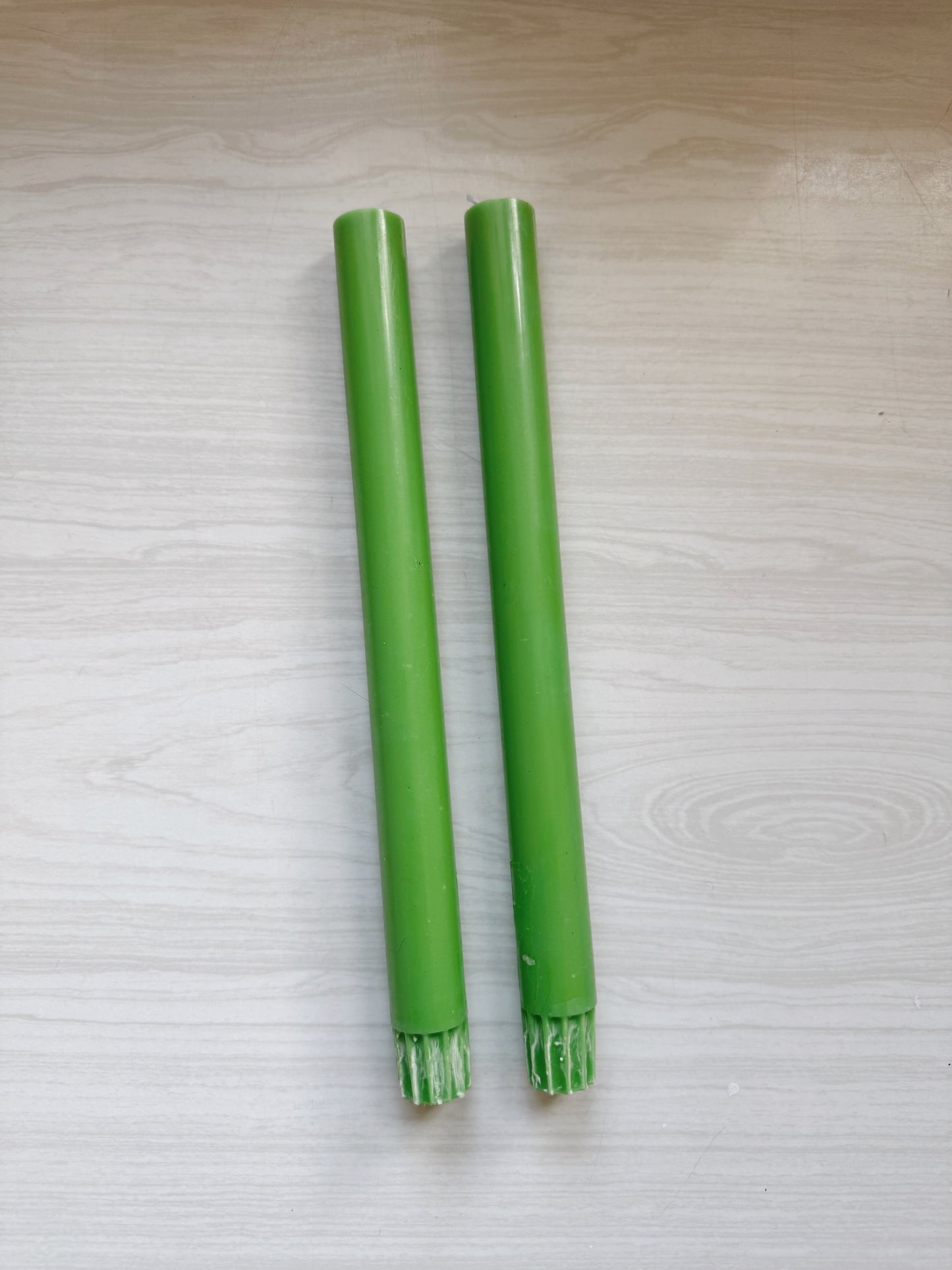 Green Taper Candles