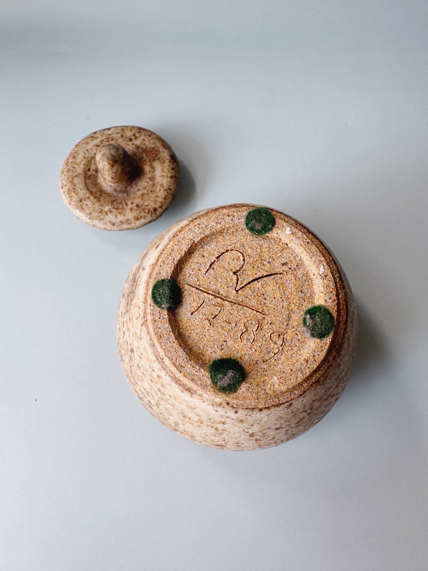 Lidded Pottery Vessel