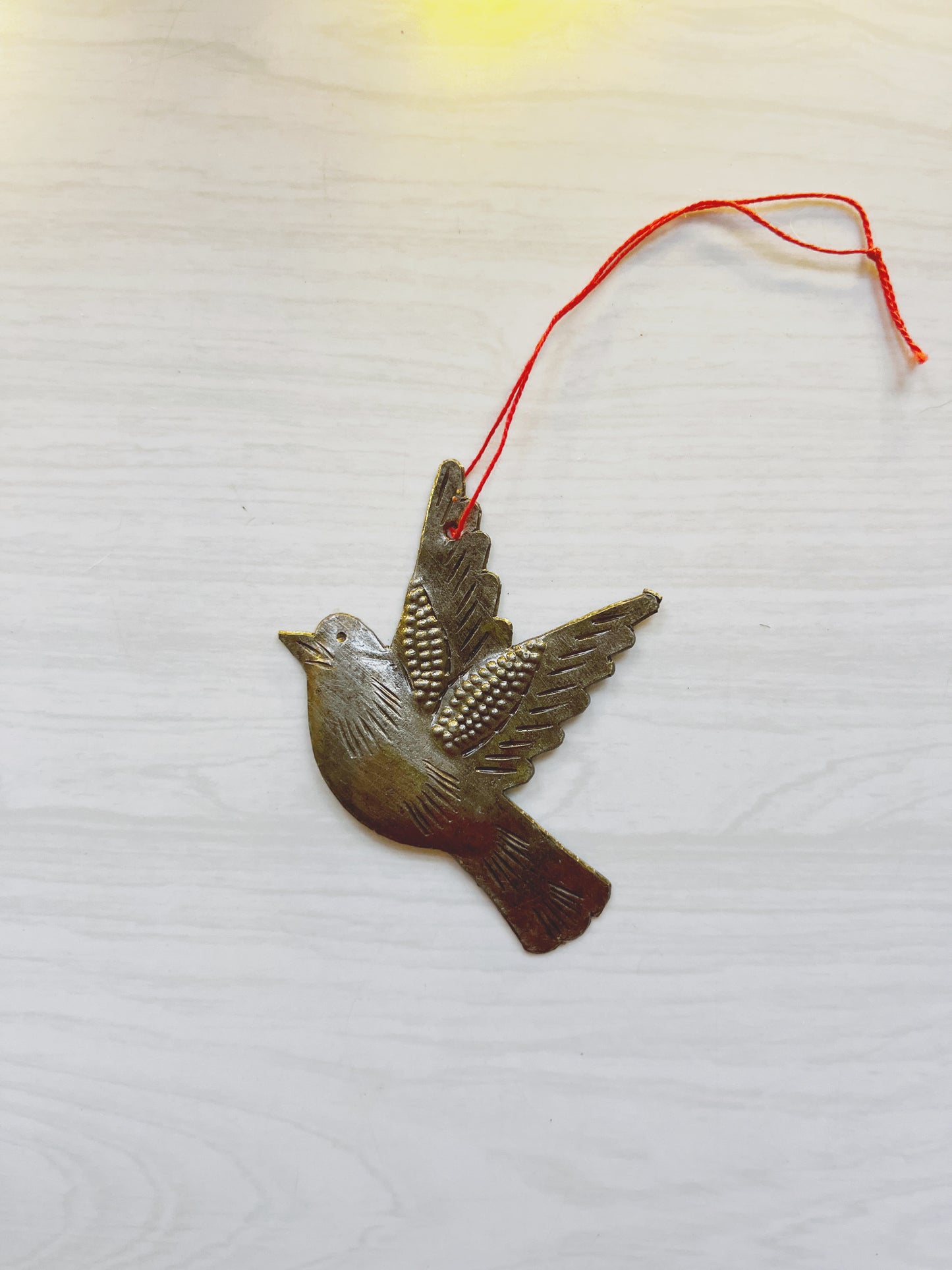 Metal Peace Dove Ornament