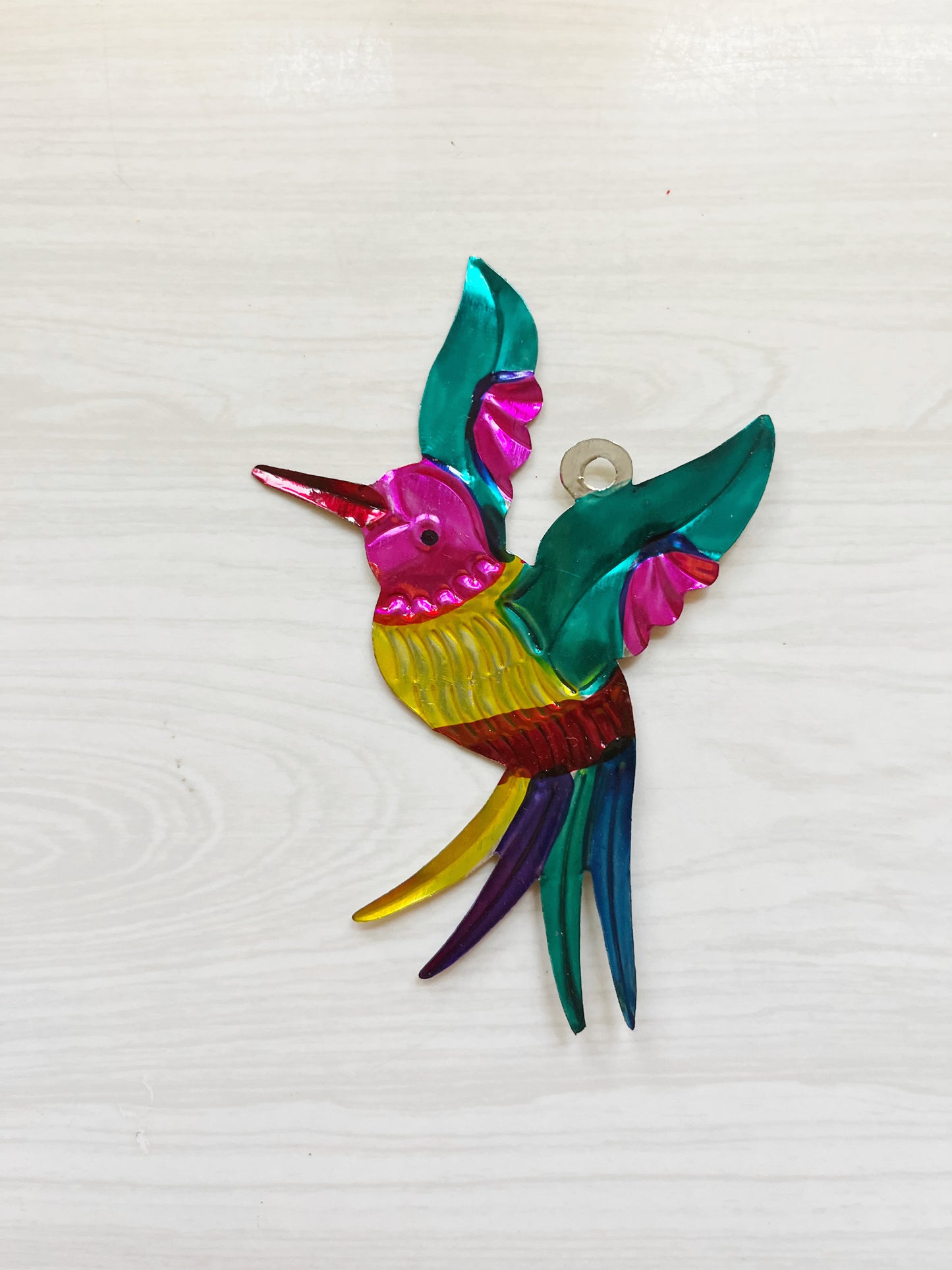 Metal Hummingbird Ornament
