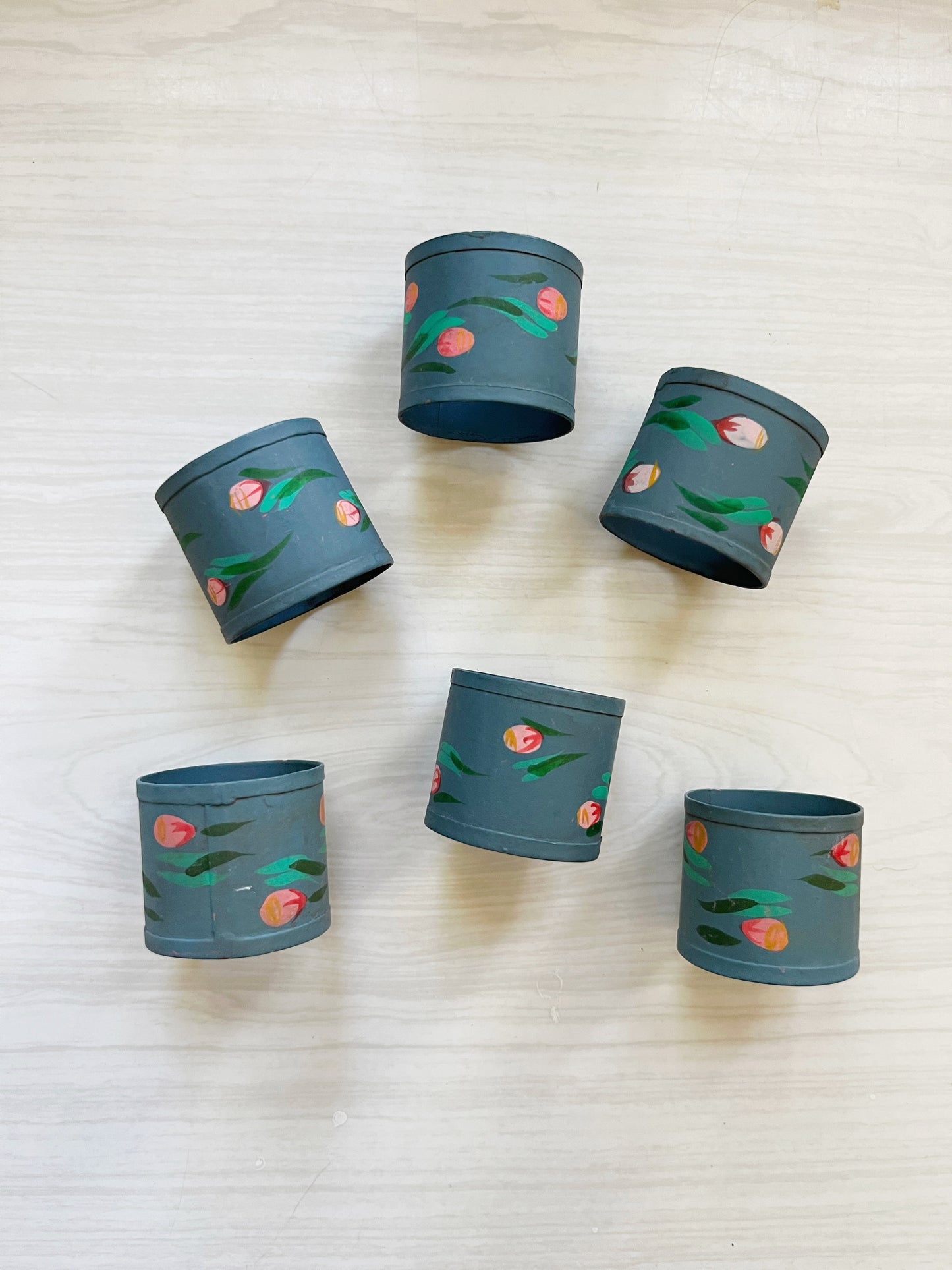 Set of 6 Metal Napkin Rings