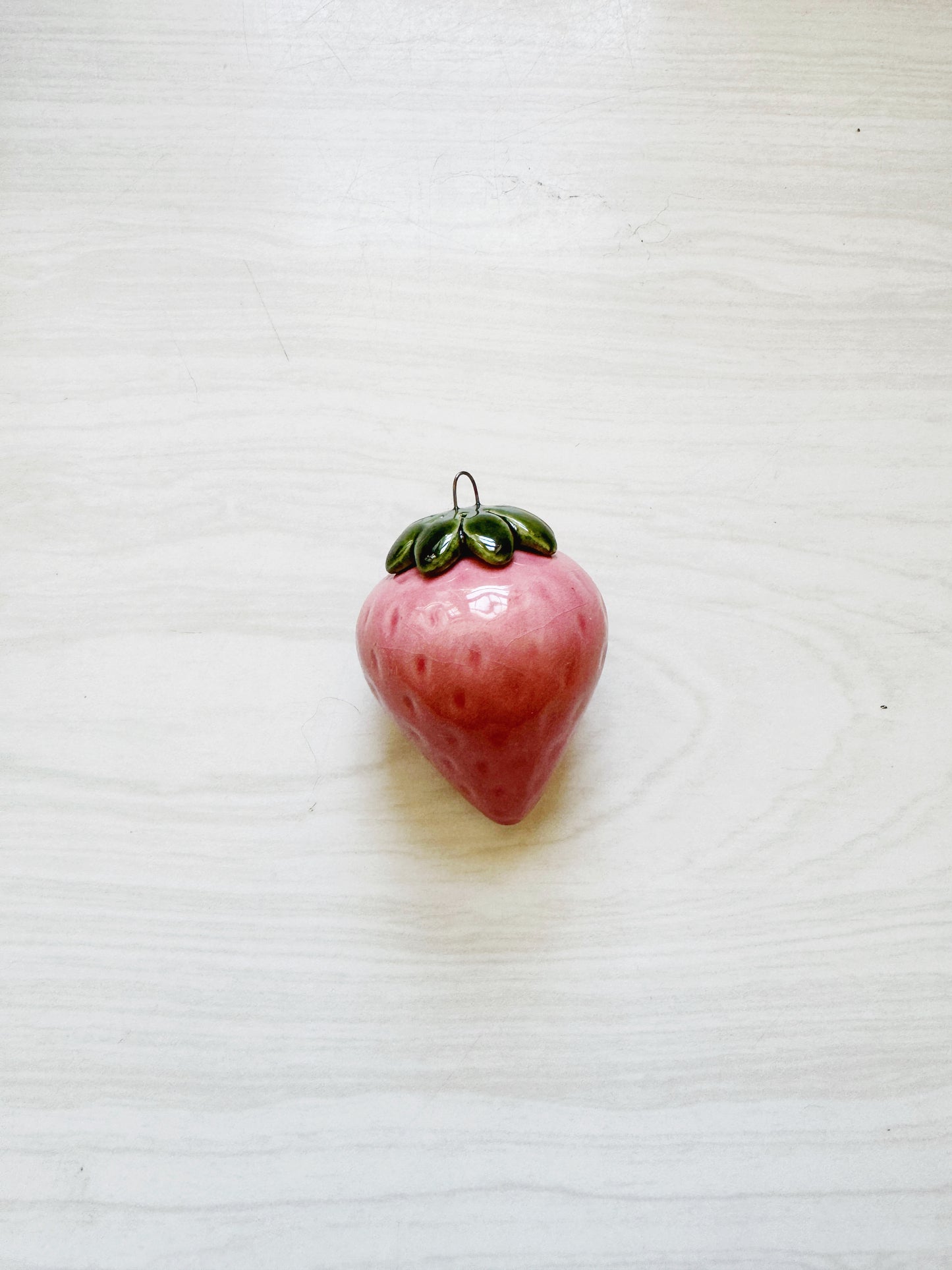 Pink Ceramic Strawberry