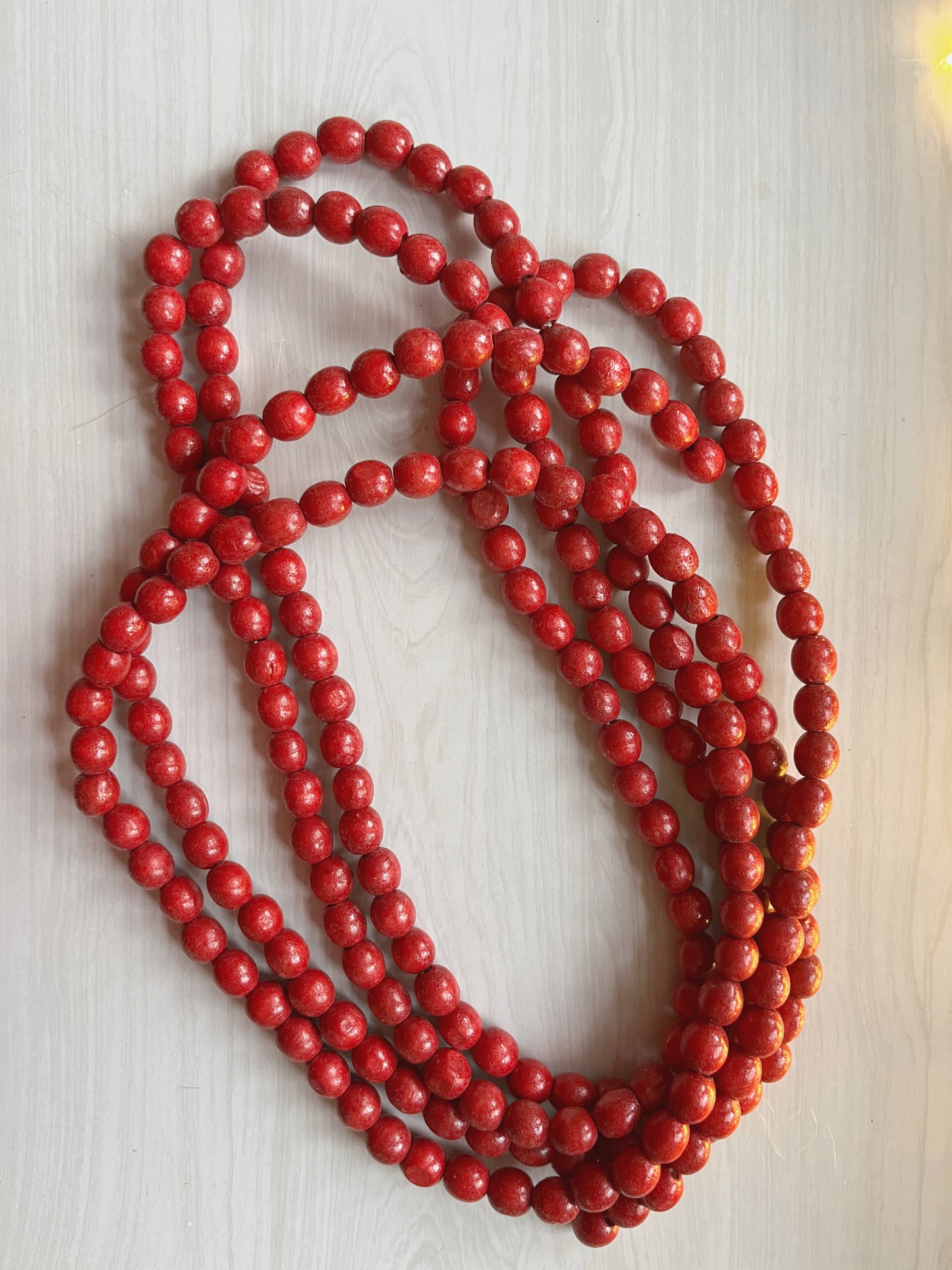 Red Beaded Garland