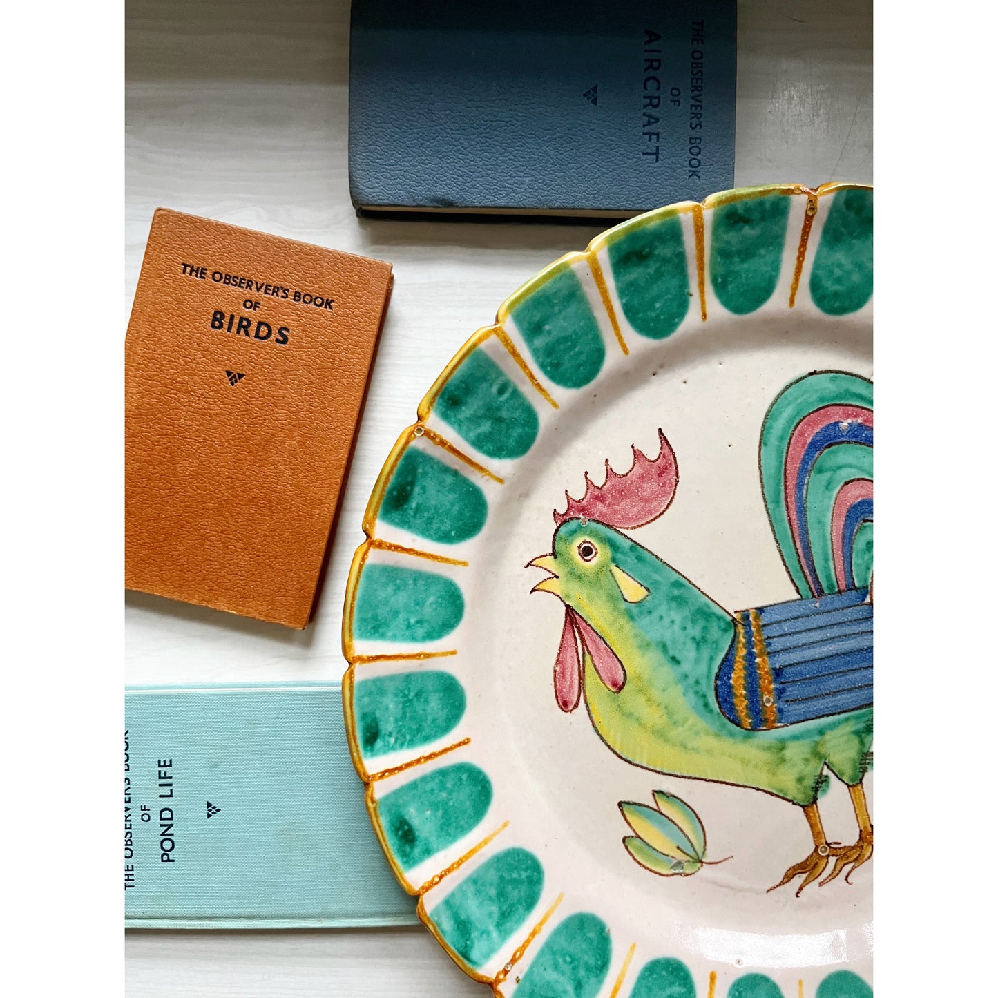 Large Rooster Platter, made in Italy