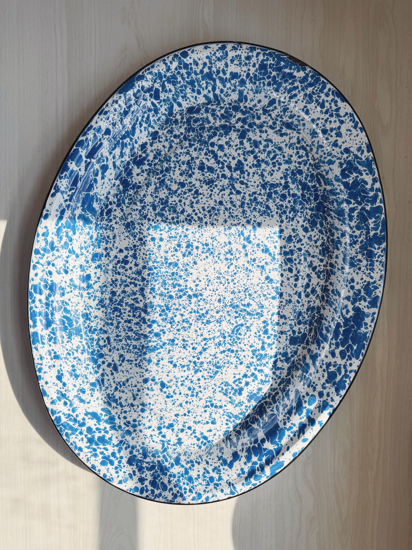 Custom Listing for Melanie (Splatterware Enamel Tray)