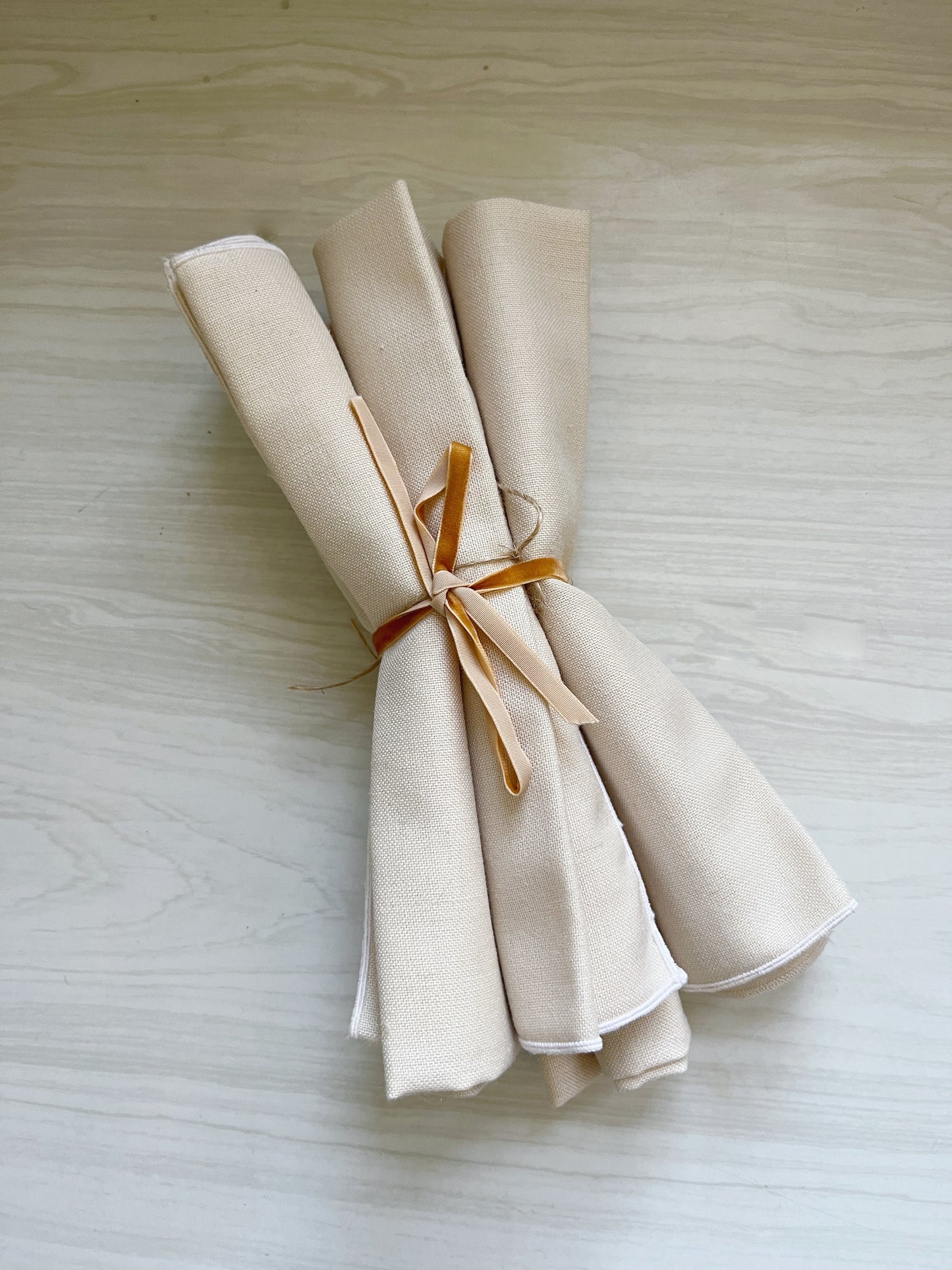 Set of 4 Tan Napkins