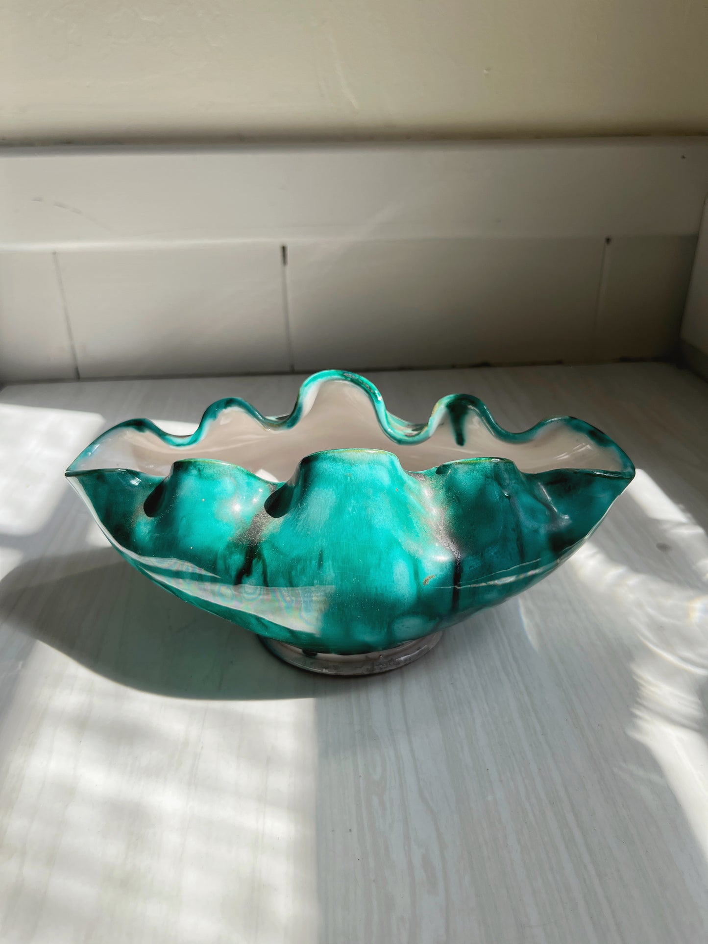 Turquoise Ceramic Vessel