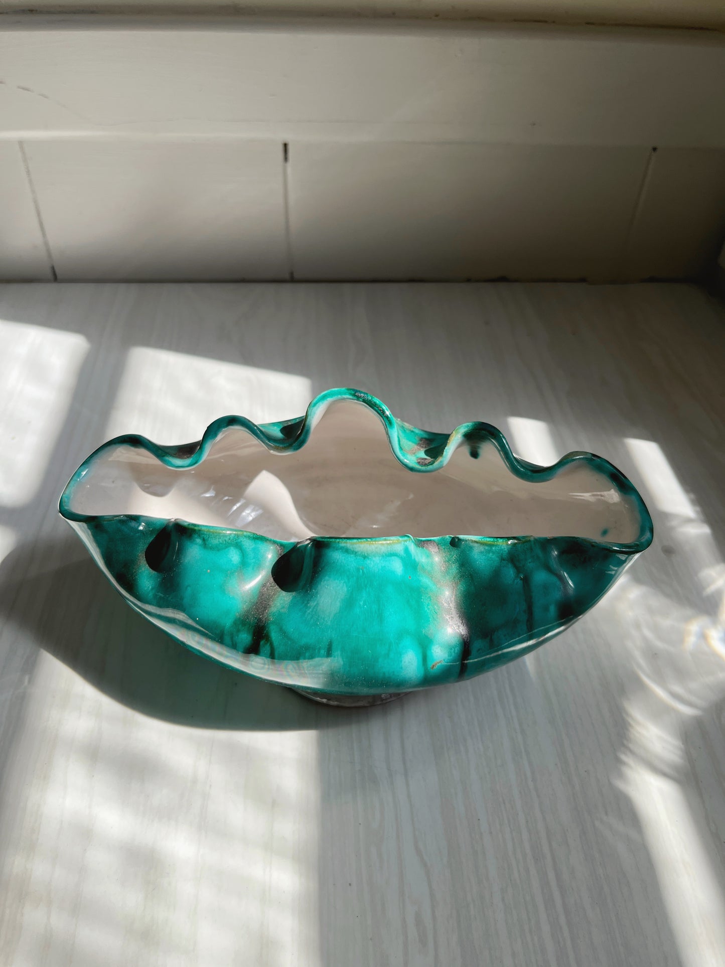 Turquoise Ceramic Vessel