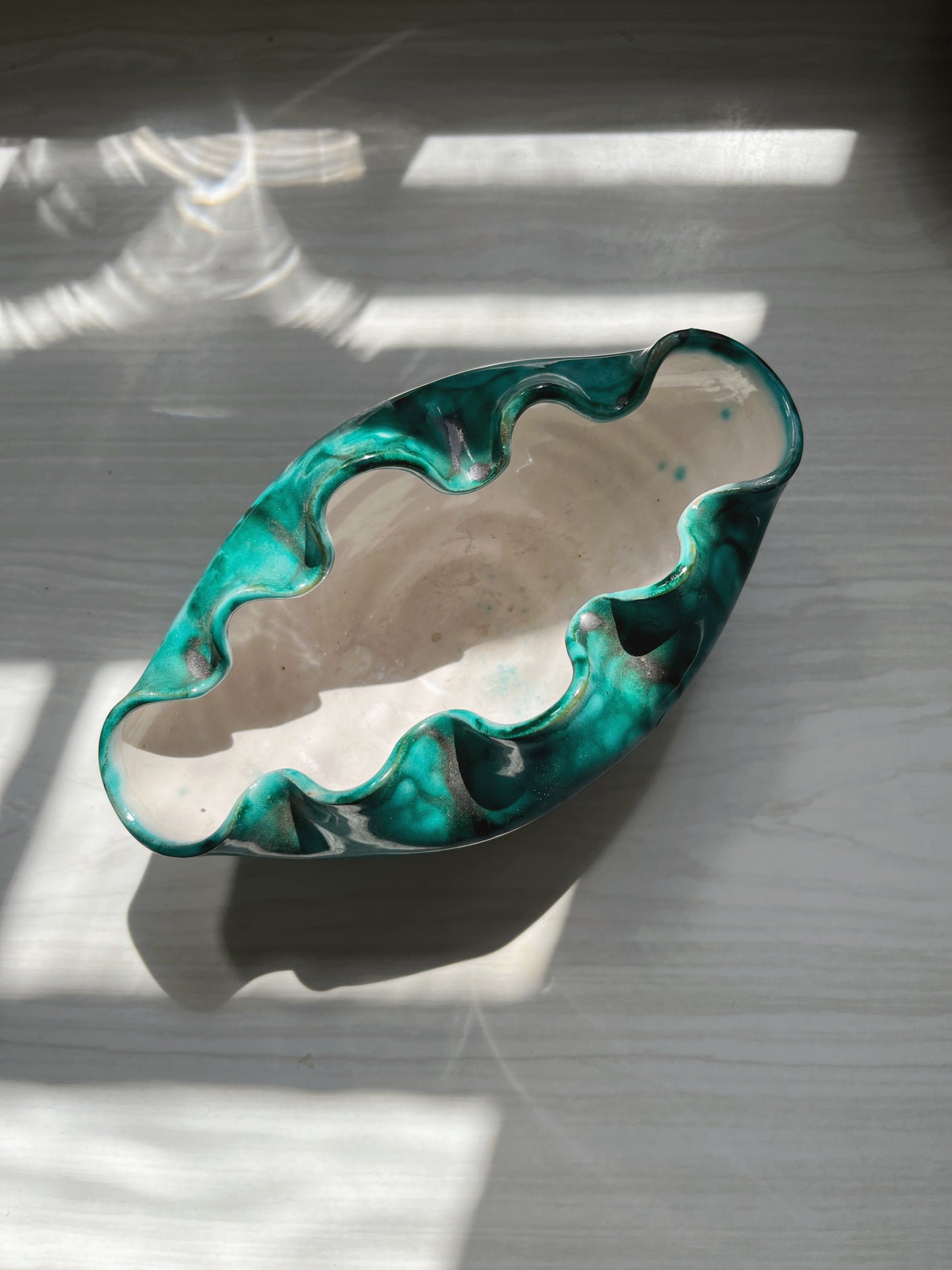 Turquoise Ceramic Vessel