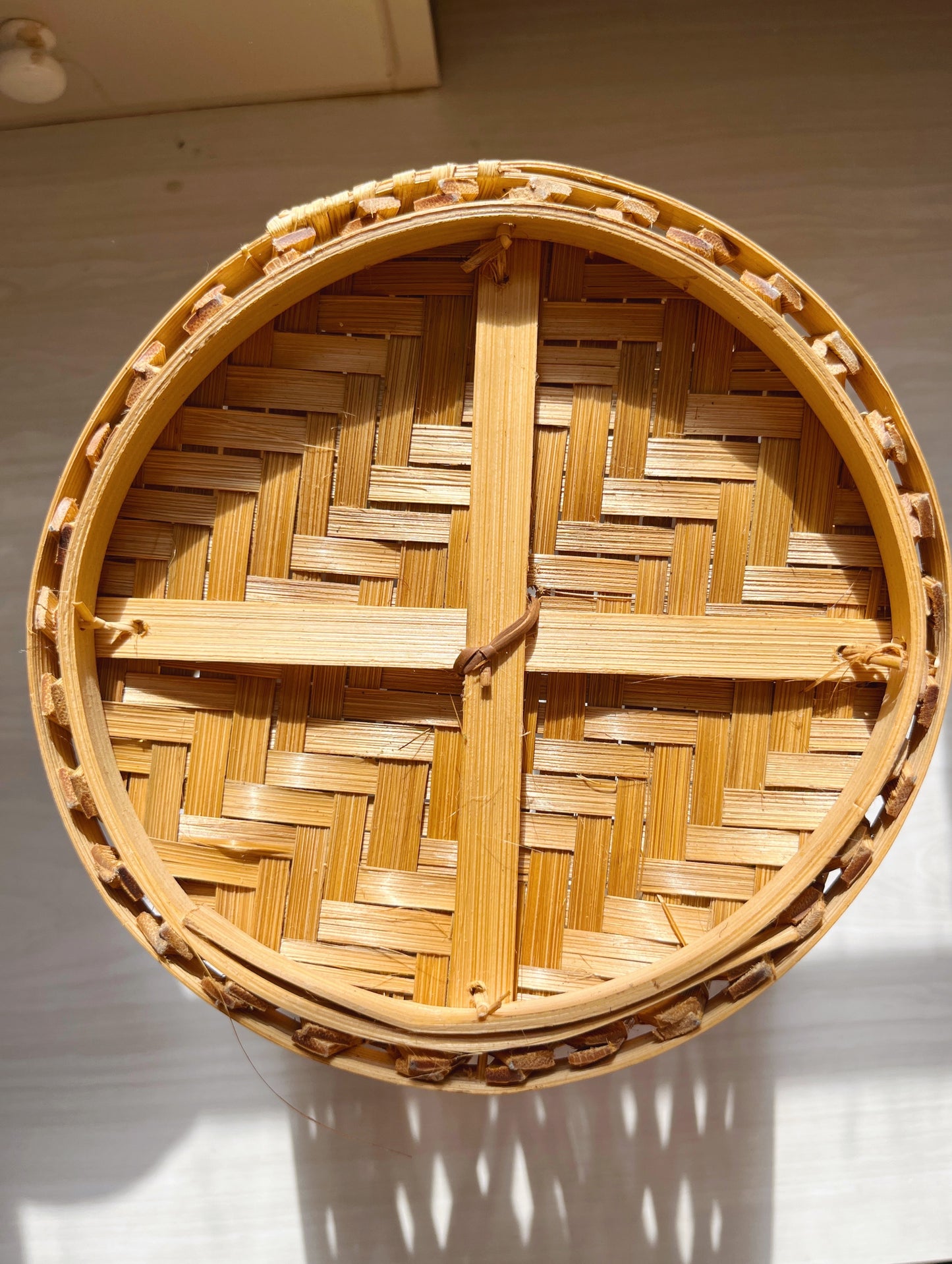 Rattan Wastebasket