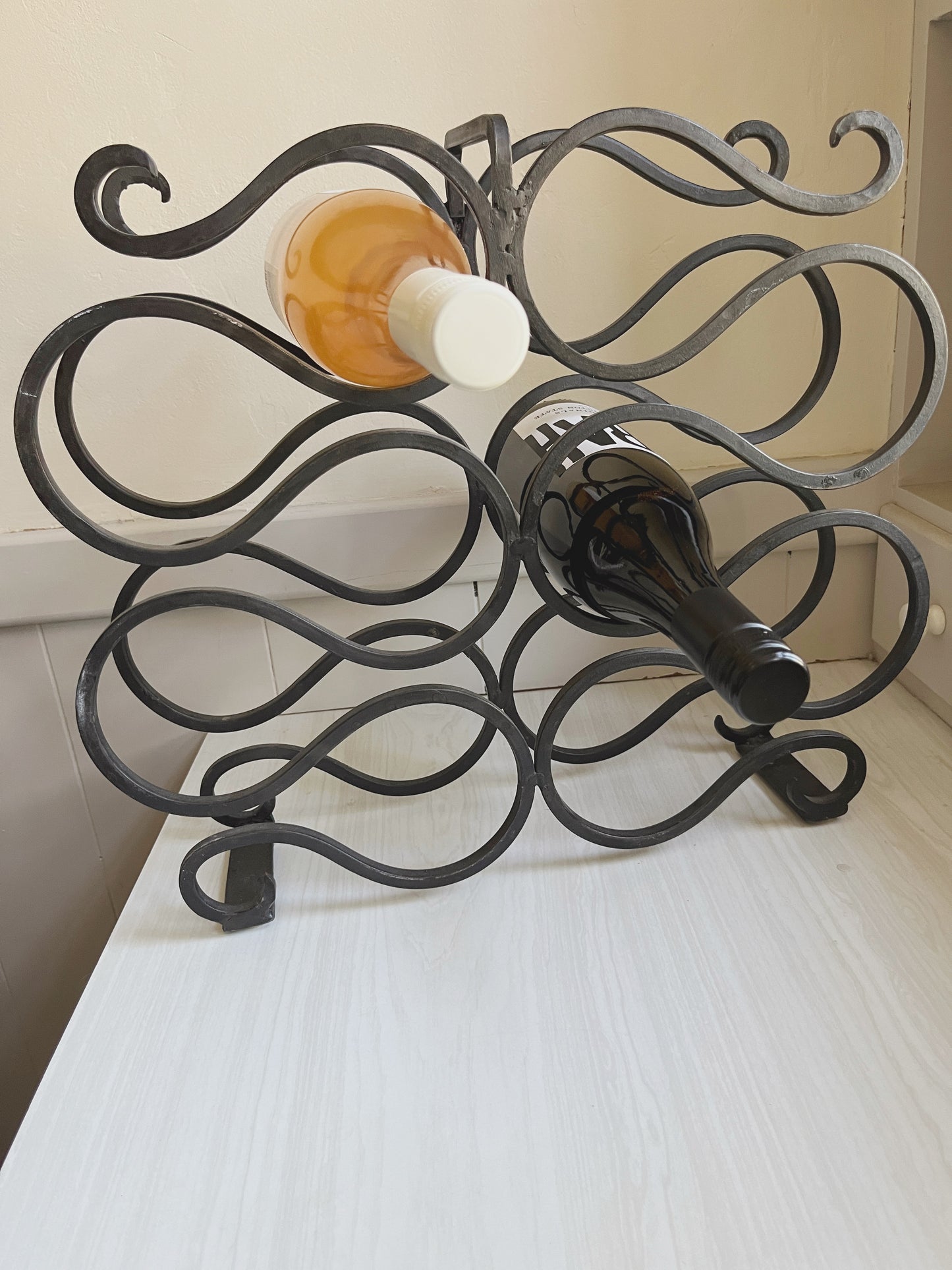Cast Iron Wine Rack
