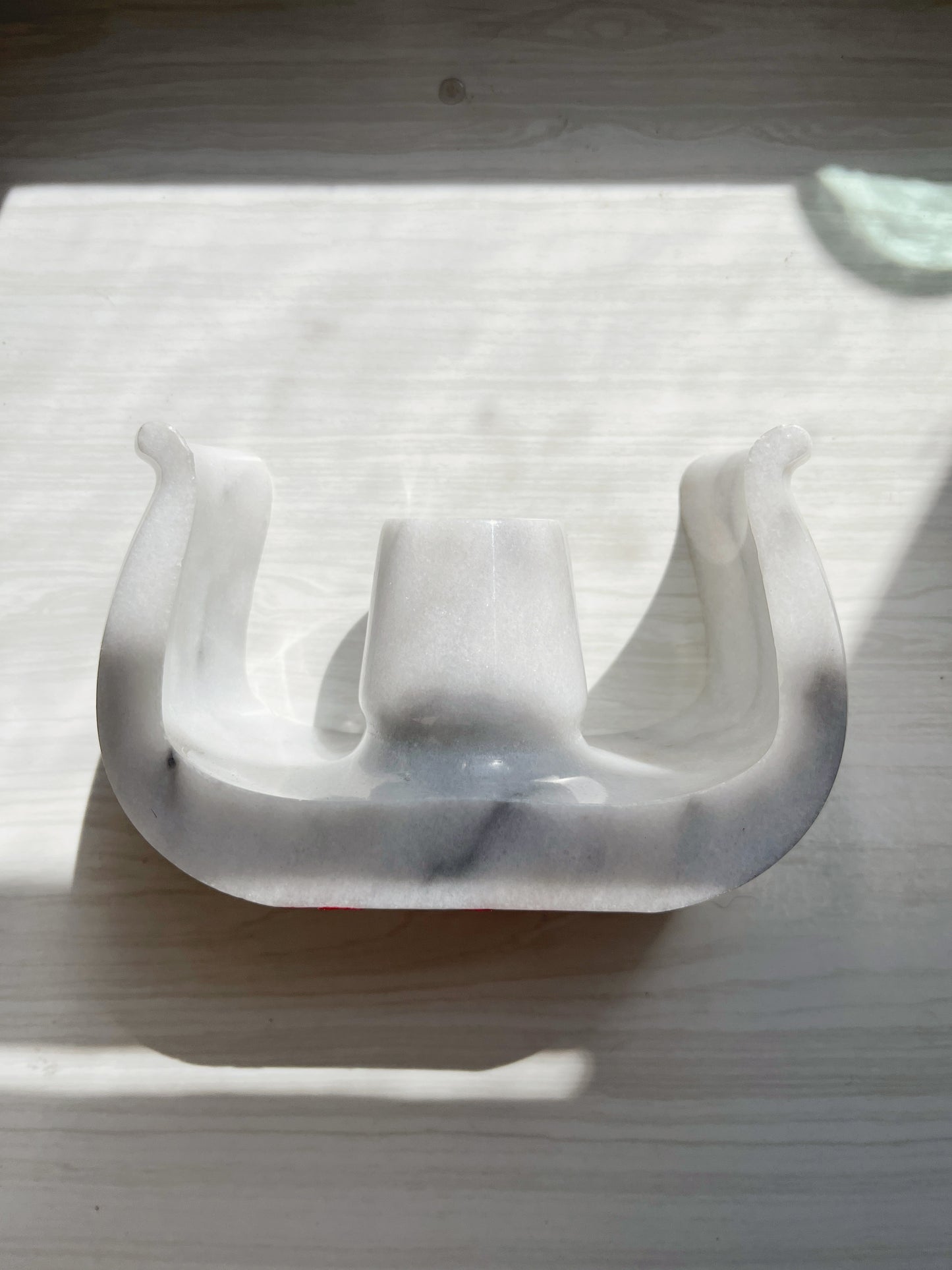 Midcentury Marble Candle Holder