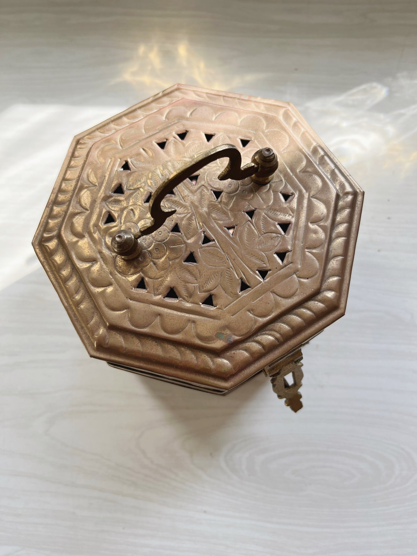 Perforated Brass Box