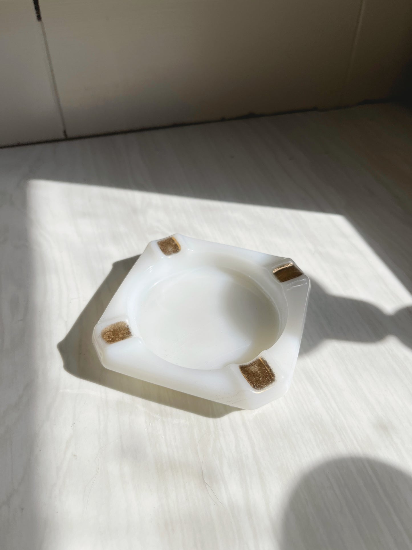 Milk Glass Ashtray