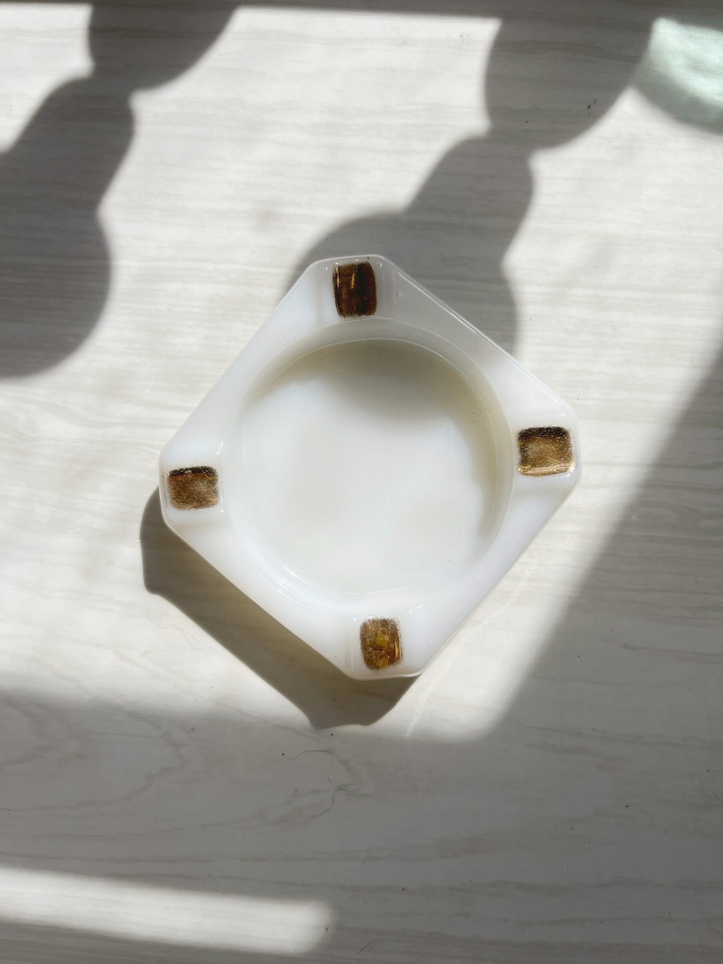 Milk Glass Ashtray