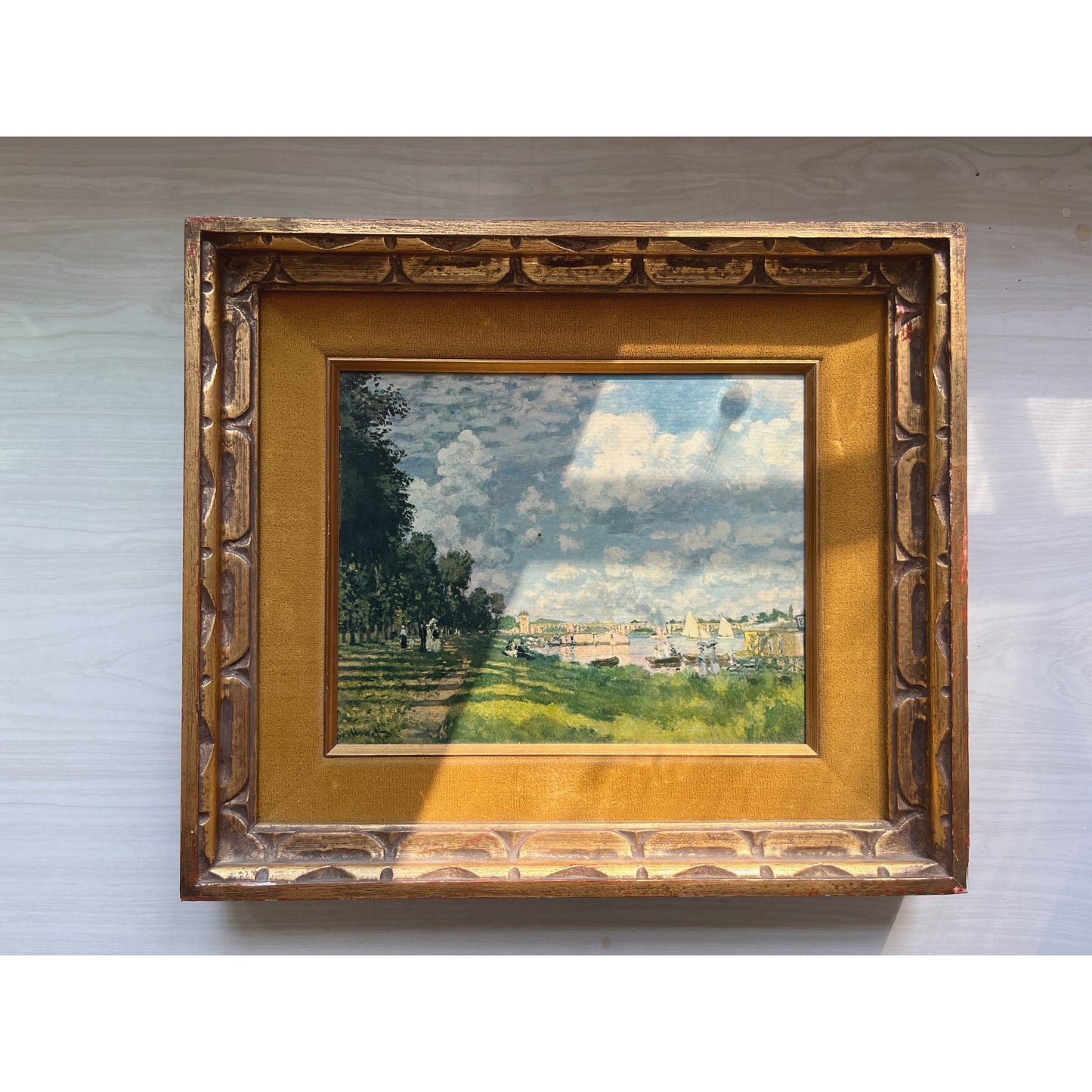 Monet Framed Print on Canvas Board