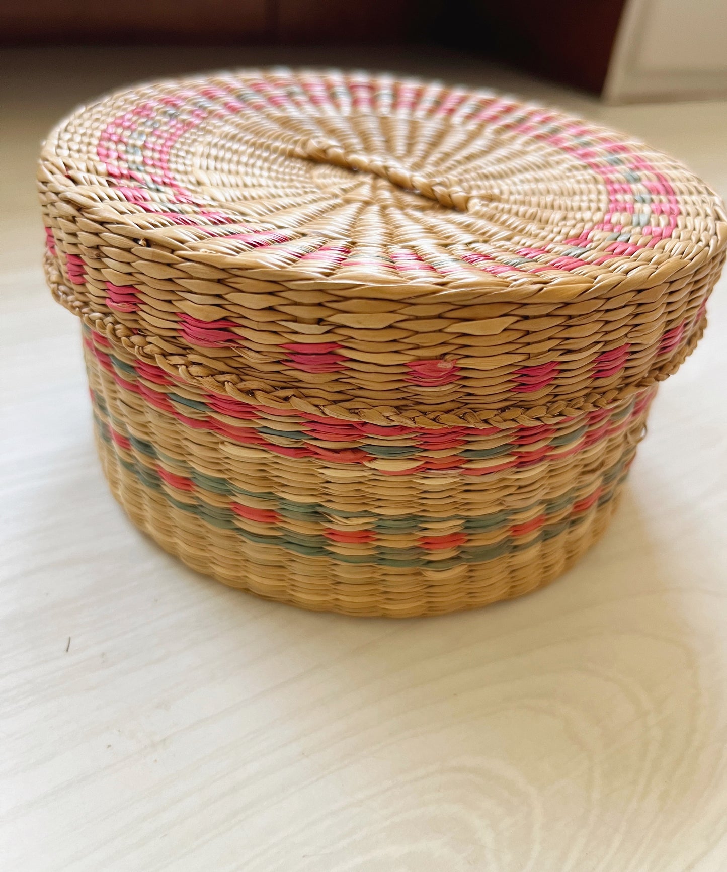 Round Lidded Basket