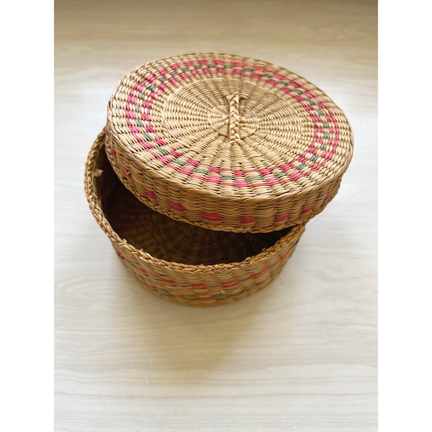 Round Lidded Basket