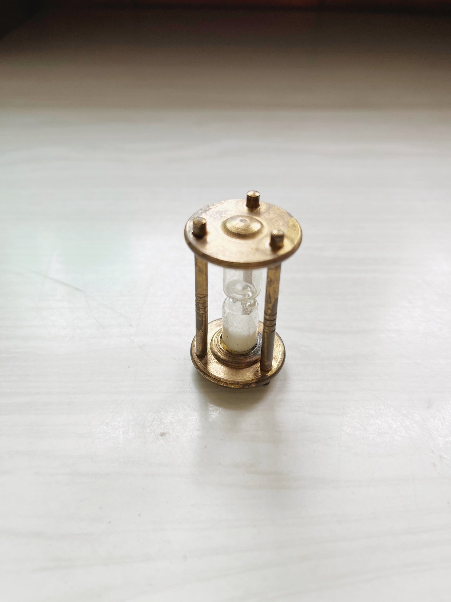 Tiny Brass Hourglass
