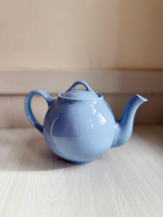 Blue Ceramic Teapot (Hall China for Lipton Tea)