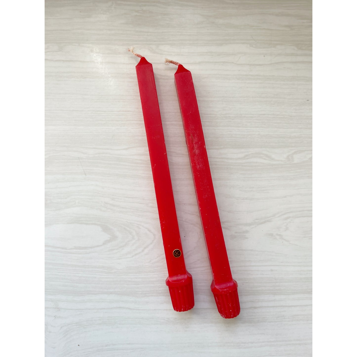 Bright Red Taper Candles