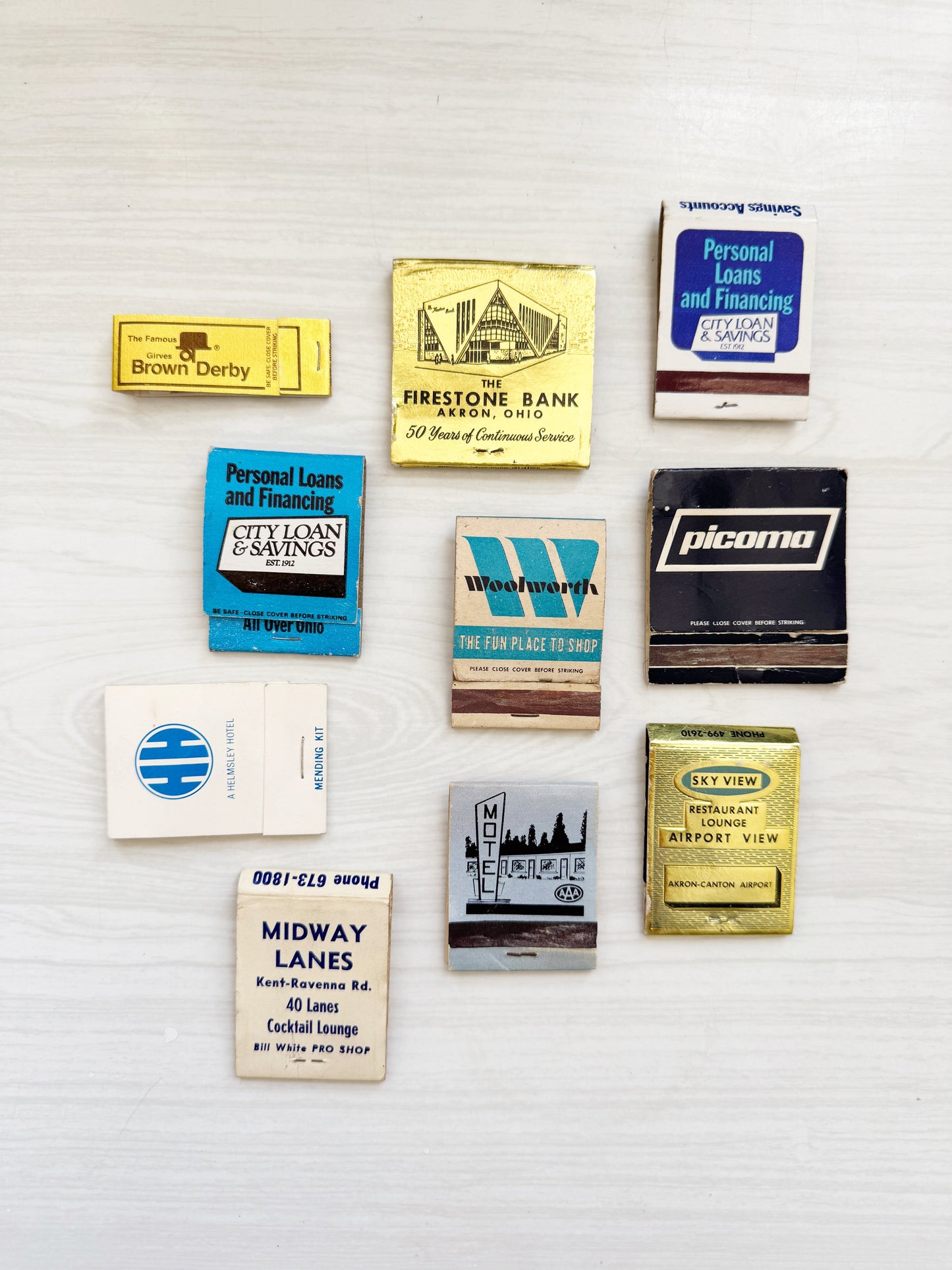 Blue & Gold Matchbook Collection