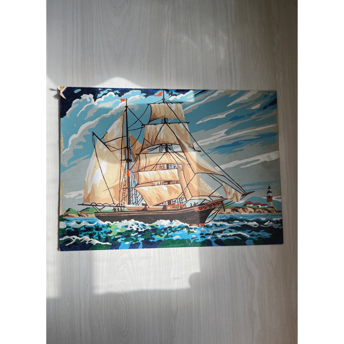 Paint by Number Ship Painting