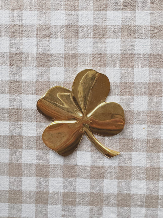 Custom Listing for Amanda (Brass Shamrock)