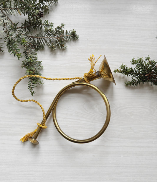 Brass Horn Ornament