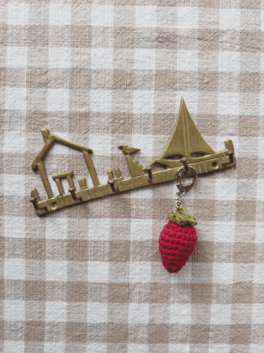 Brass Key Hook (with House & Sailboat)