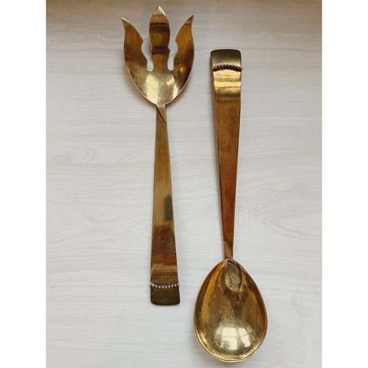 For appalachian_heirlooms: Brass Serving Utensils
