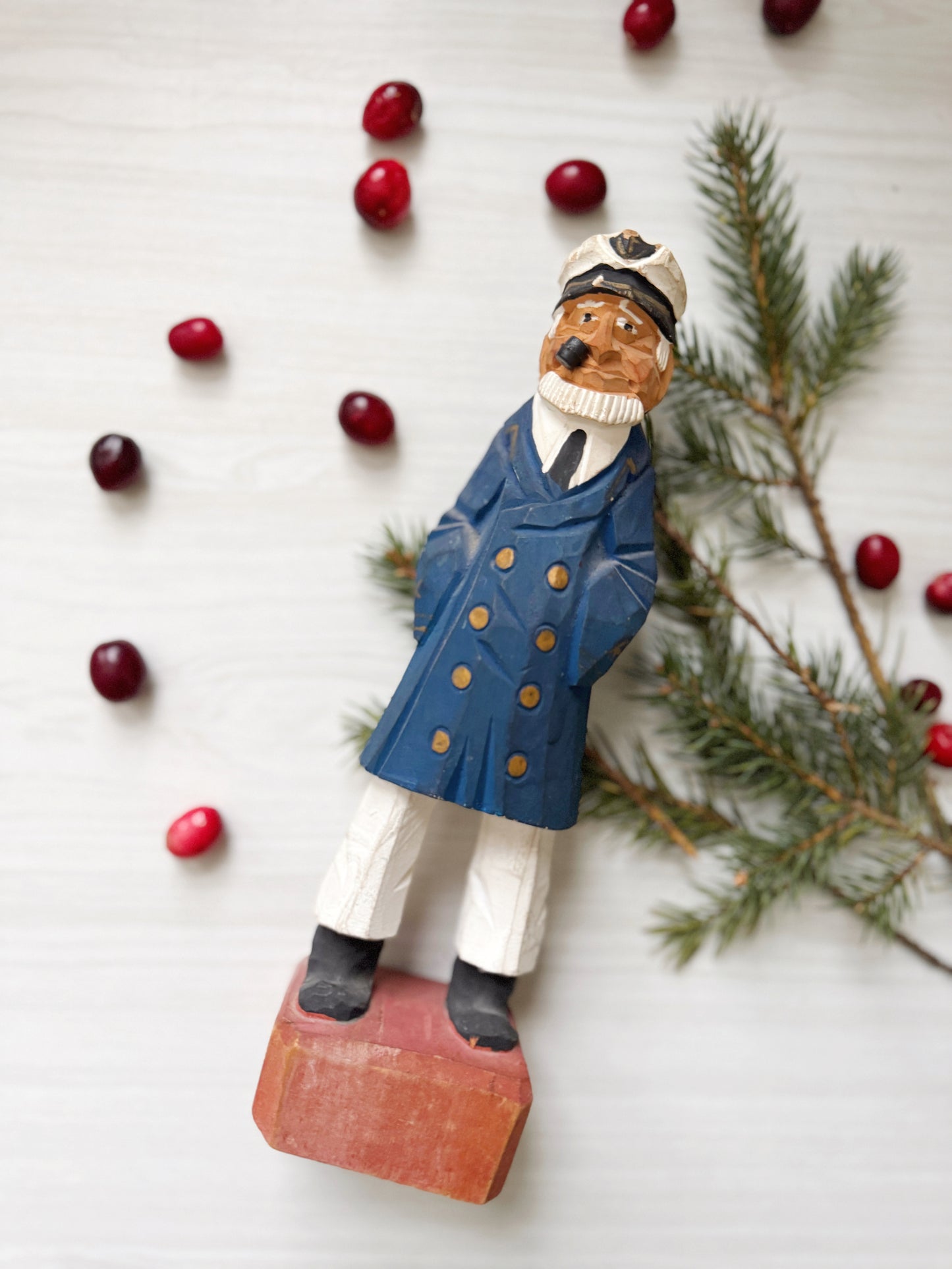 Carved Captain Figurine