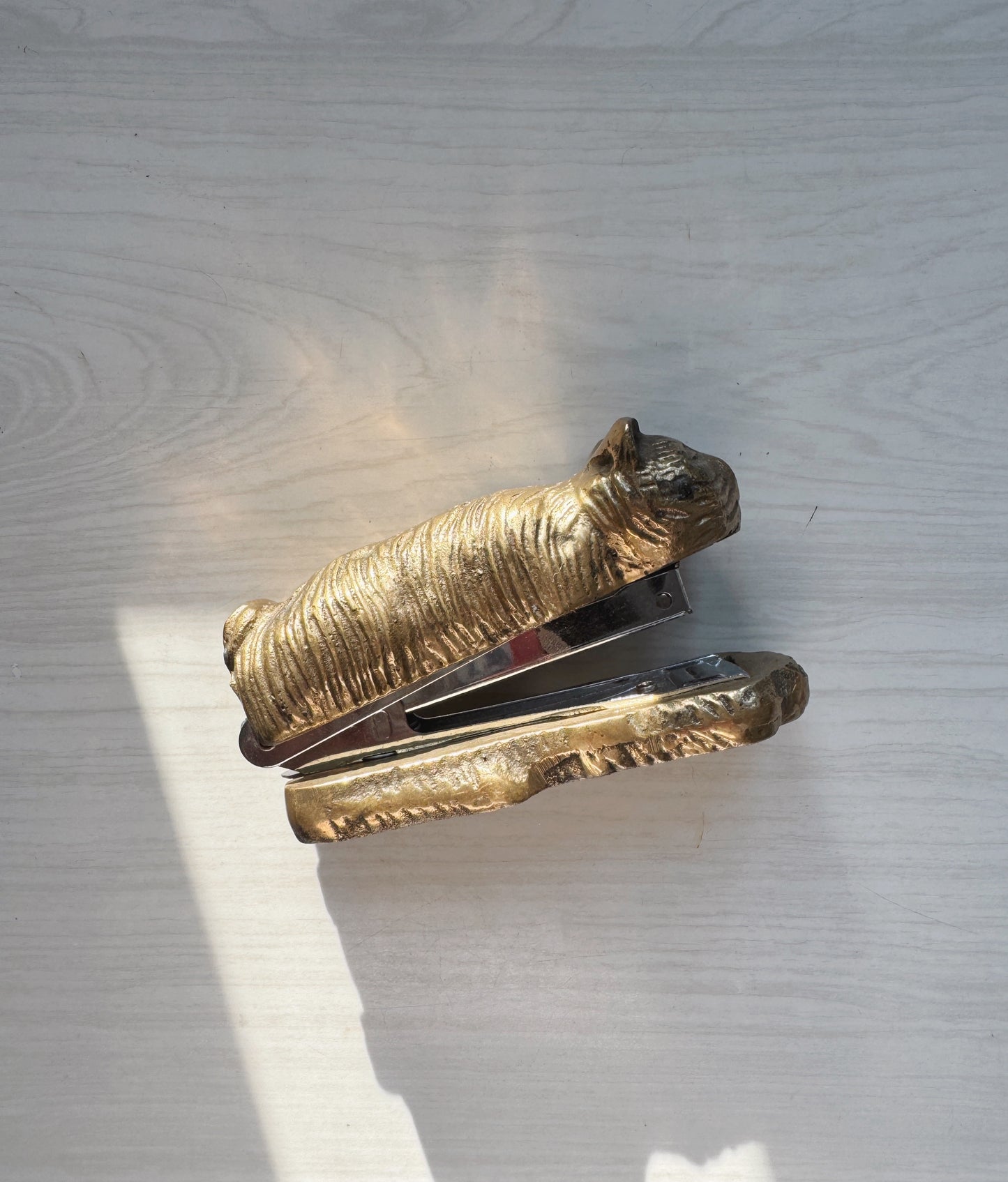 Brass-Plated Cat Stapler