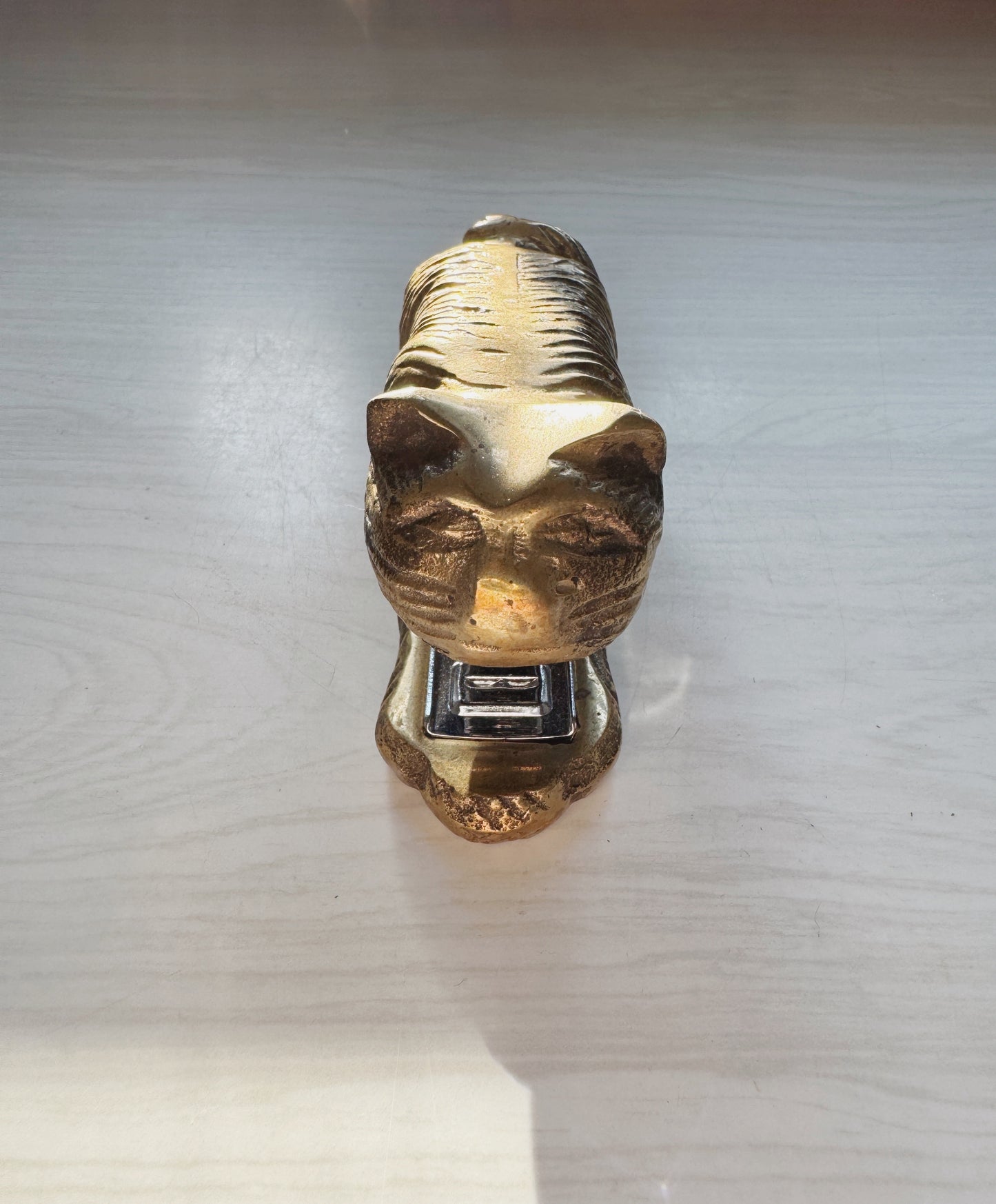 Brass-Plated Cat Stapler