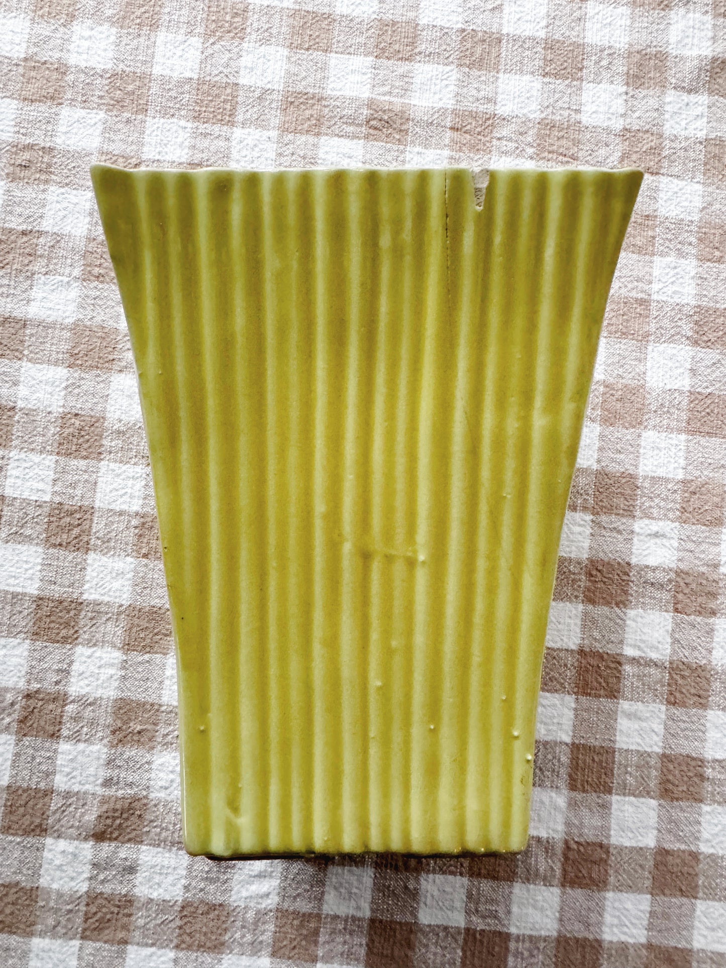 Chartreuse Ceramic Vase