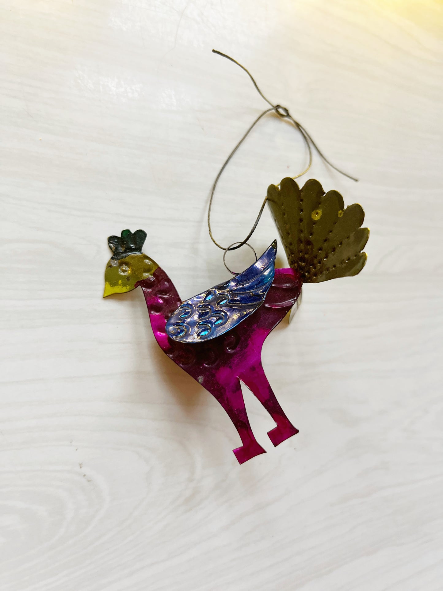 Colorful Peacock Ornament