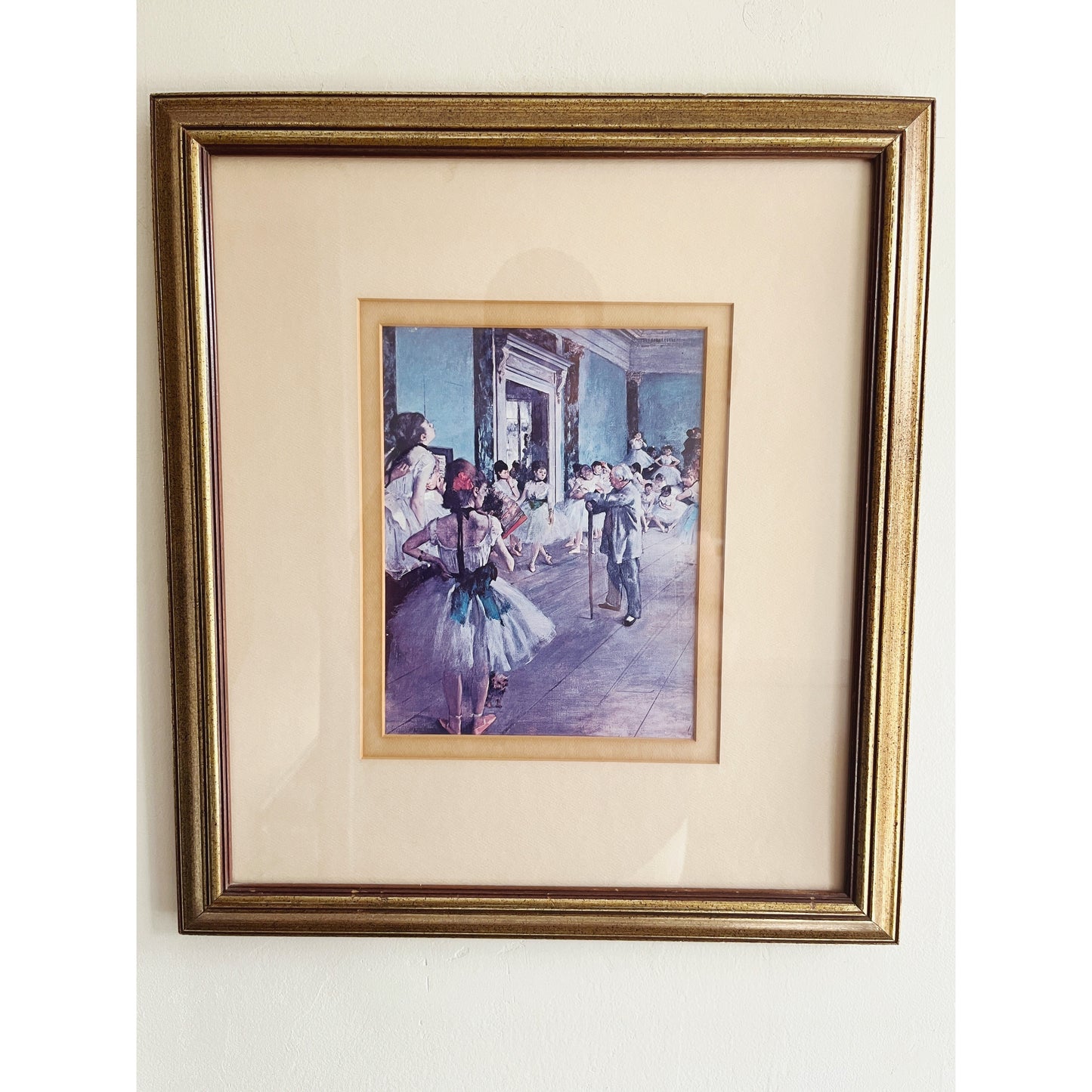 Two Dancers & the Dancing Class (Print by Edgar Degas)