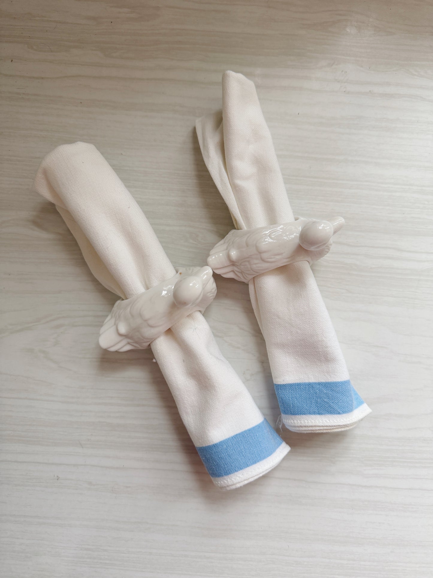 Ceramic Duck Napkin Rings
