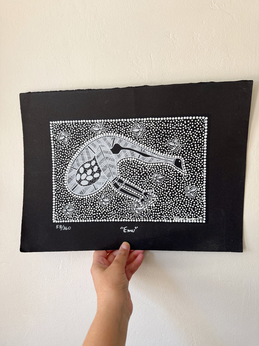 Custom Listing for Miriam (Emu Painting)