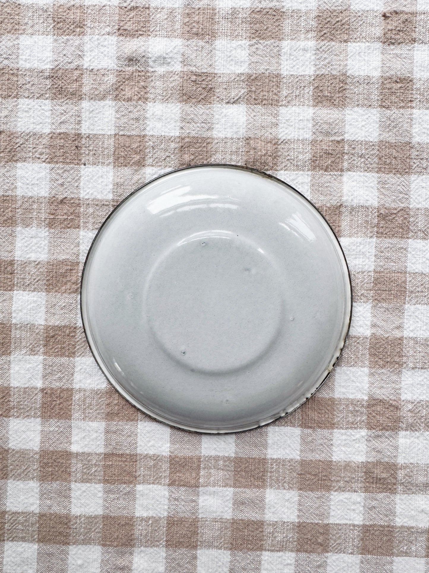 Pale Blue Enamel Plate