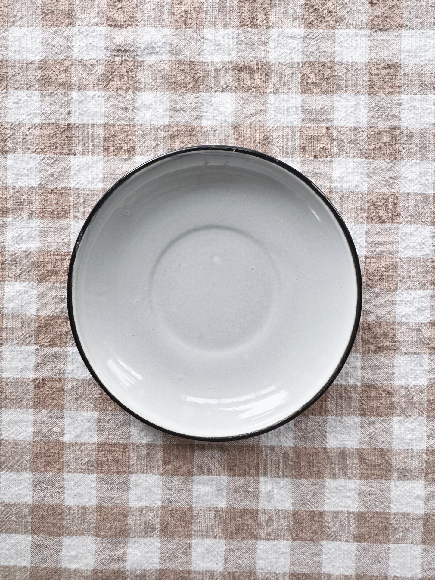 Pale Blue Enamel Plate