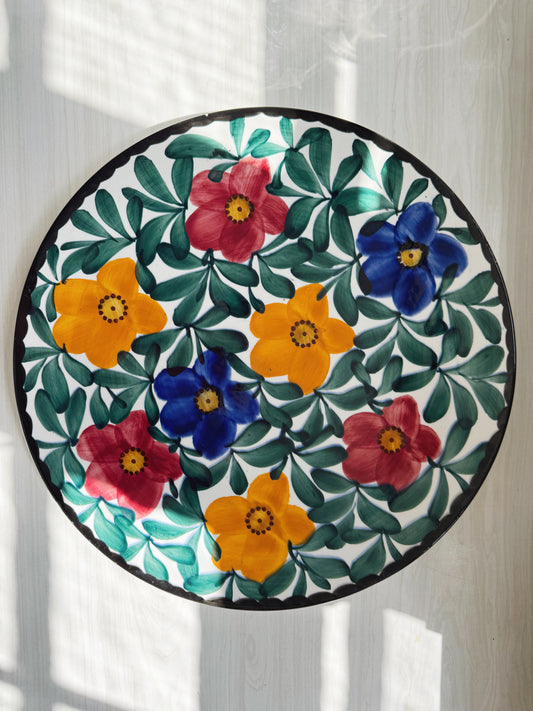 Ceramic Floral Platter