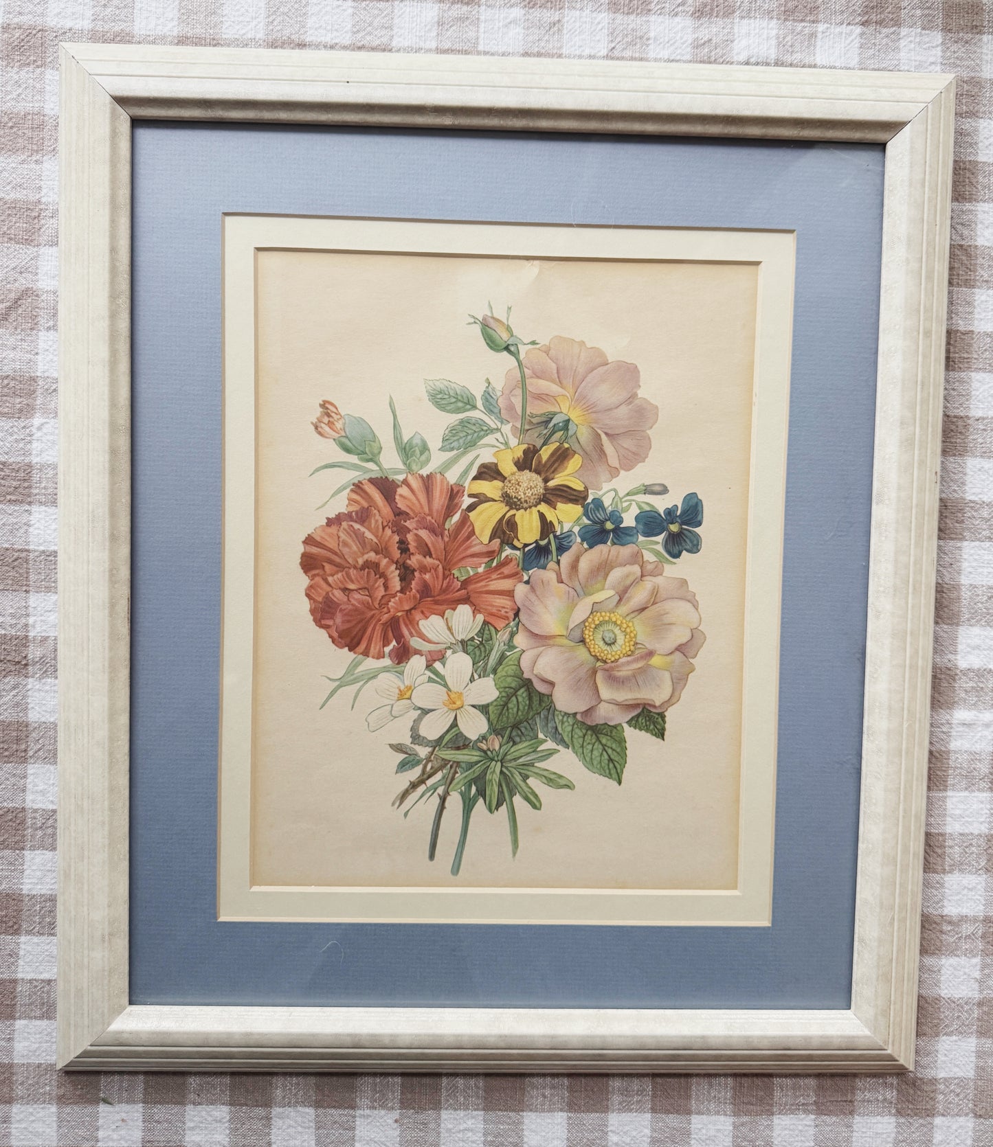 Midcentury Flower Framed Print