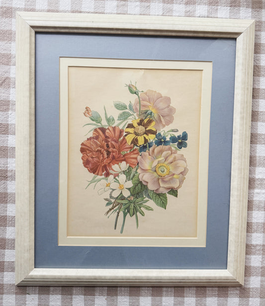 Midcentury Flower Framed Print